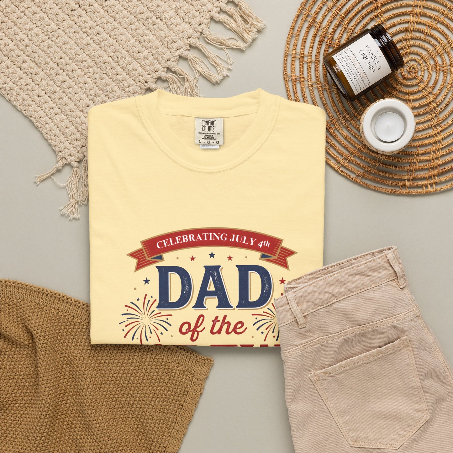 Dad of the Crew T-Shirt — Patriotic 4th of July Tee, Independence Day Shirt