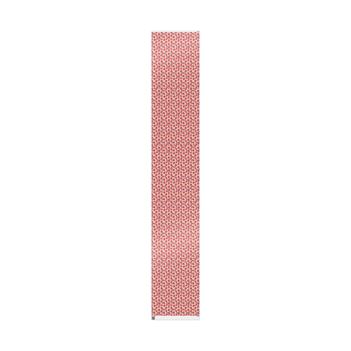 Strawberry Hearts Wrapping Paper Roll — Cute Valentine & Birthday Gift Wrap