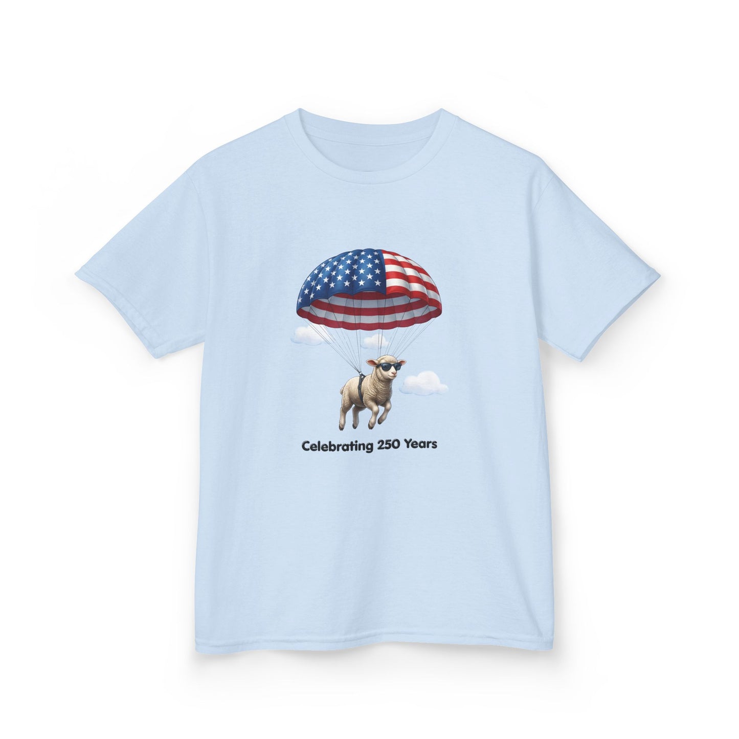 Kids T-Shirt - Celebrating 250 Years Parachuting Sheep