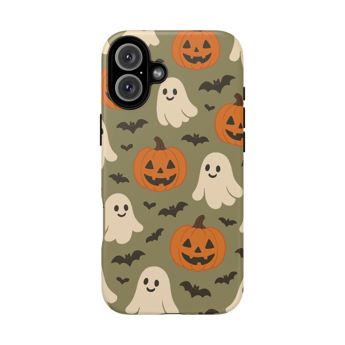 Halloween Phone Case with Ghosts and Pumpkins, Cute Fall Phone Cover, Spooky Season Accessory, Halloween Gift
