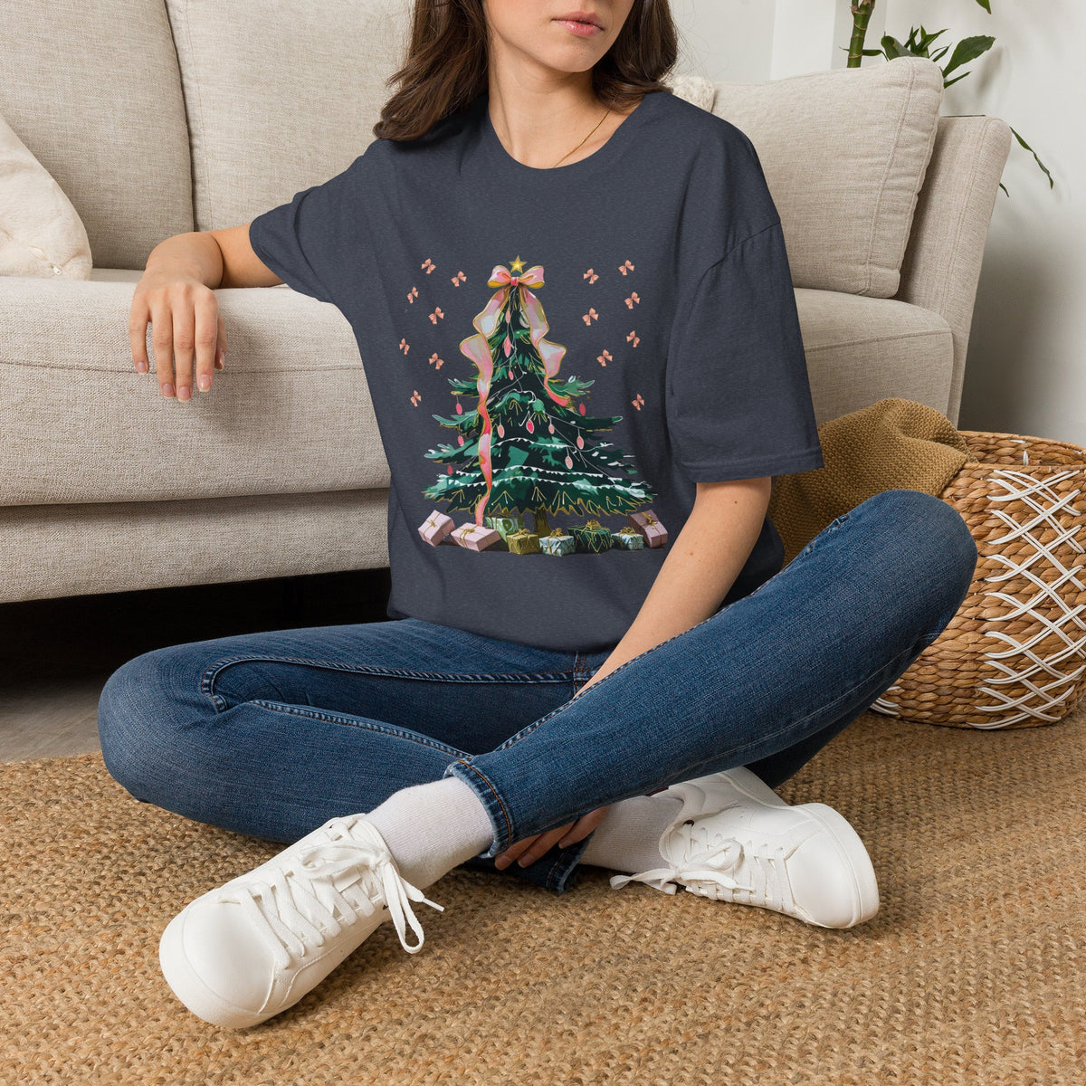 Christmas Tree Unisex Softstyle T-Shirt | Holiday Outfit, Festive Apparel