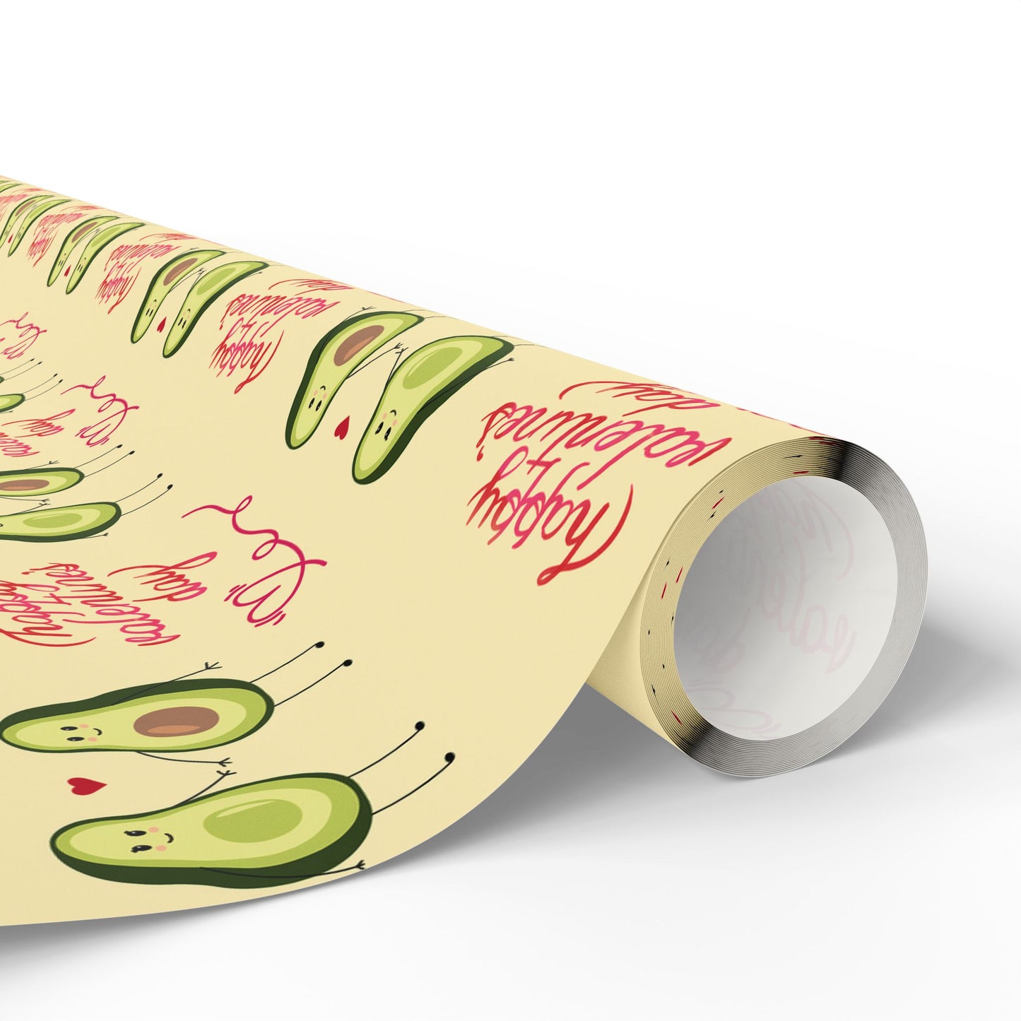 Valentine's Day Wrapping Paper — Cute Avocado Gift Wrap Roll