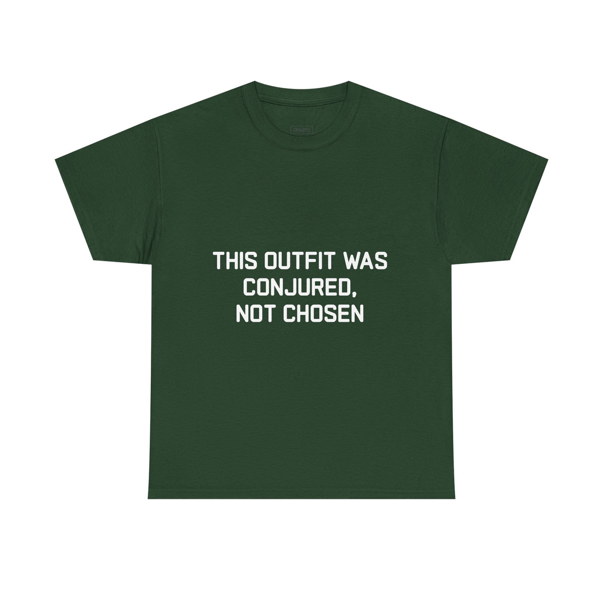 Unisex Heavy Cotton Tee - 'This Outfit Was Conjured, Not Chosen' - Funny Halloween T-shirt