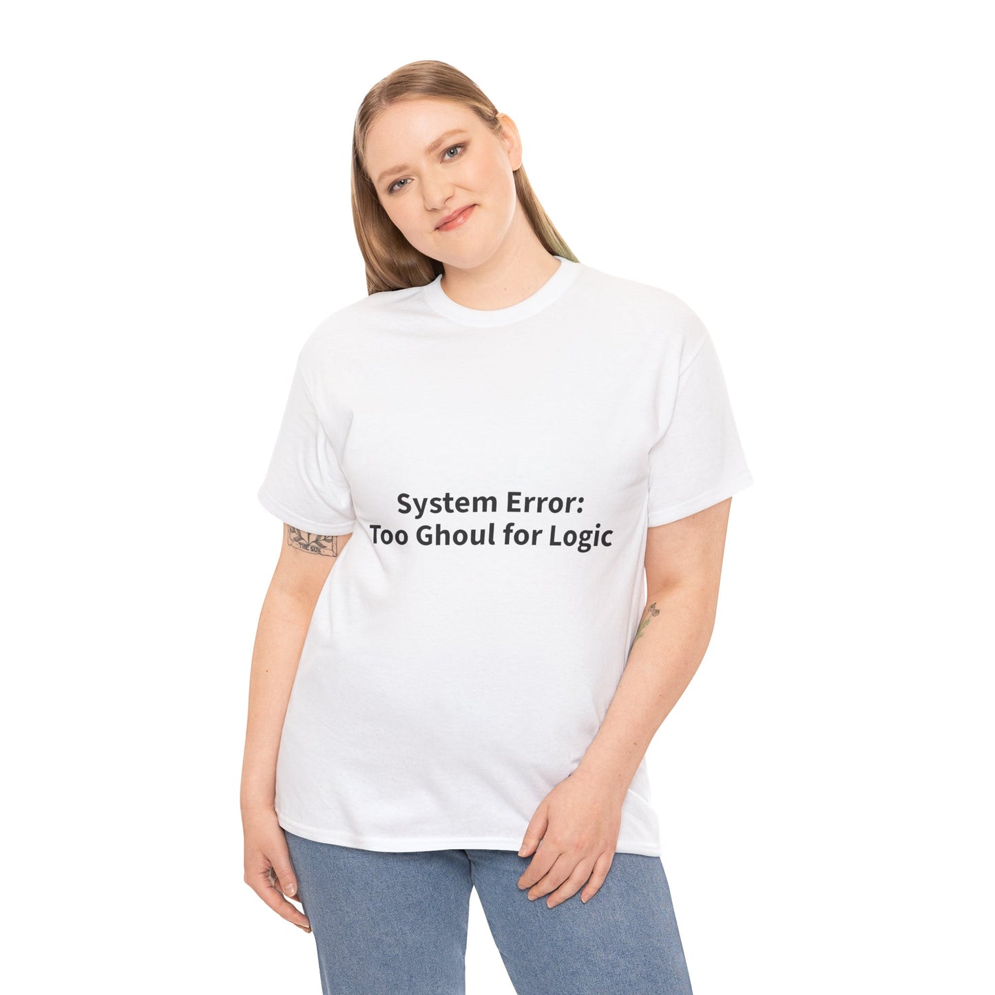 System Error Tee - Unisex Heavy Cotton Shirt, Perfect for Halloween, Geeky Fun
