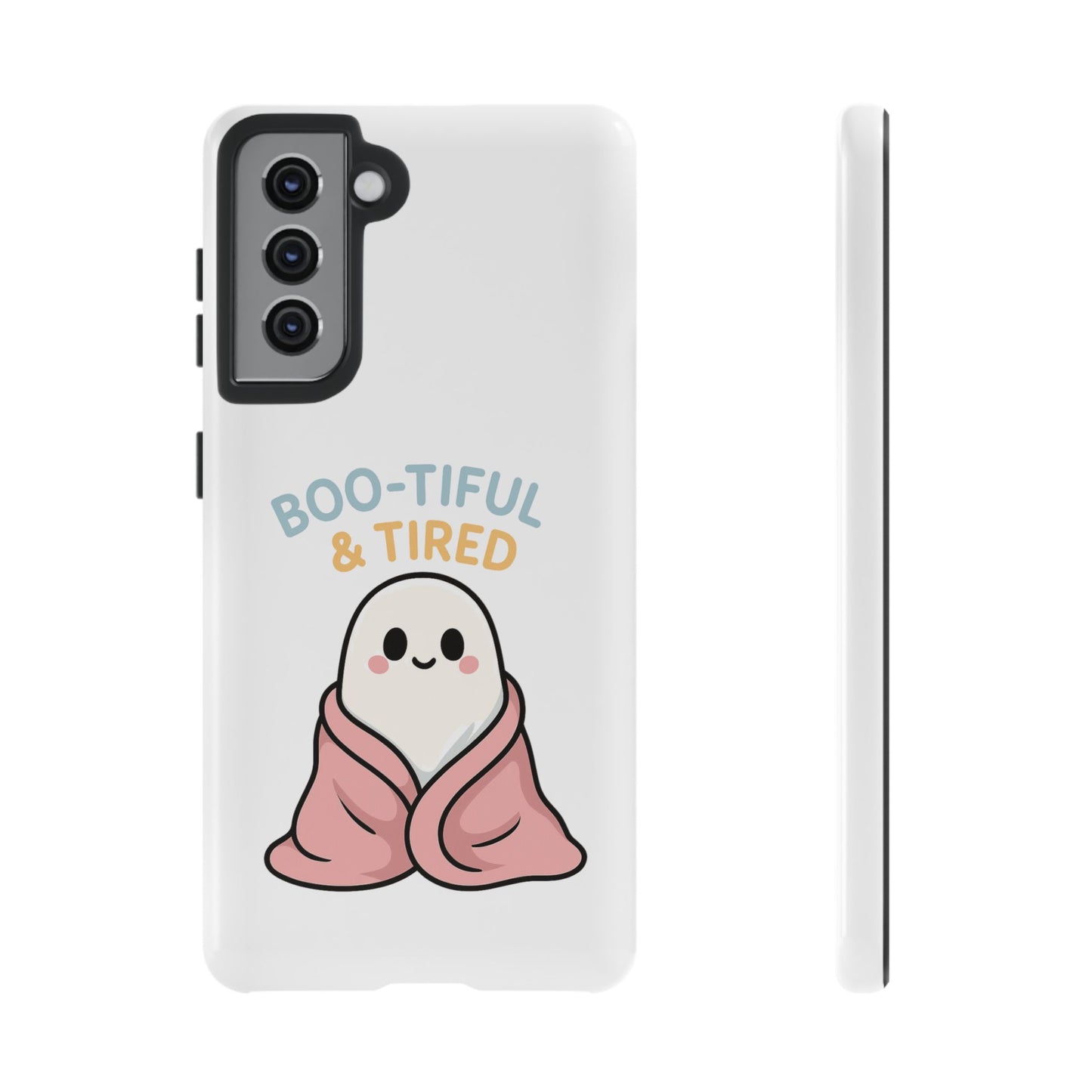 Boo-tiful & Tired Phone Case, Halloween-Themed Design