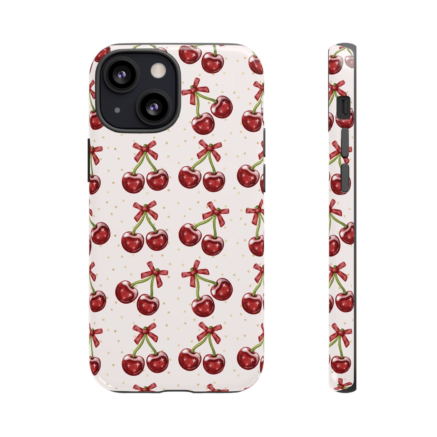 Cherry Pattern Phone Case — Cute Red Cherry Protective Phone Cover