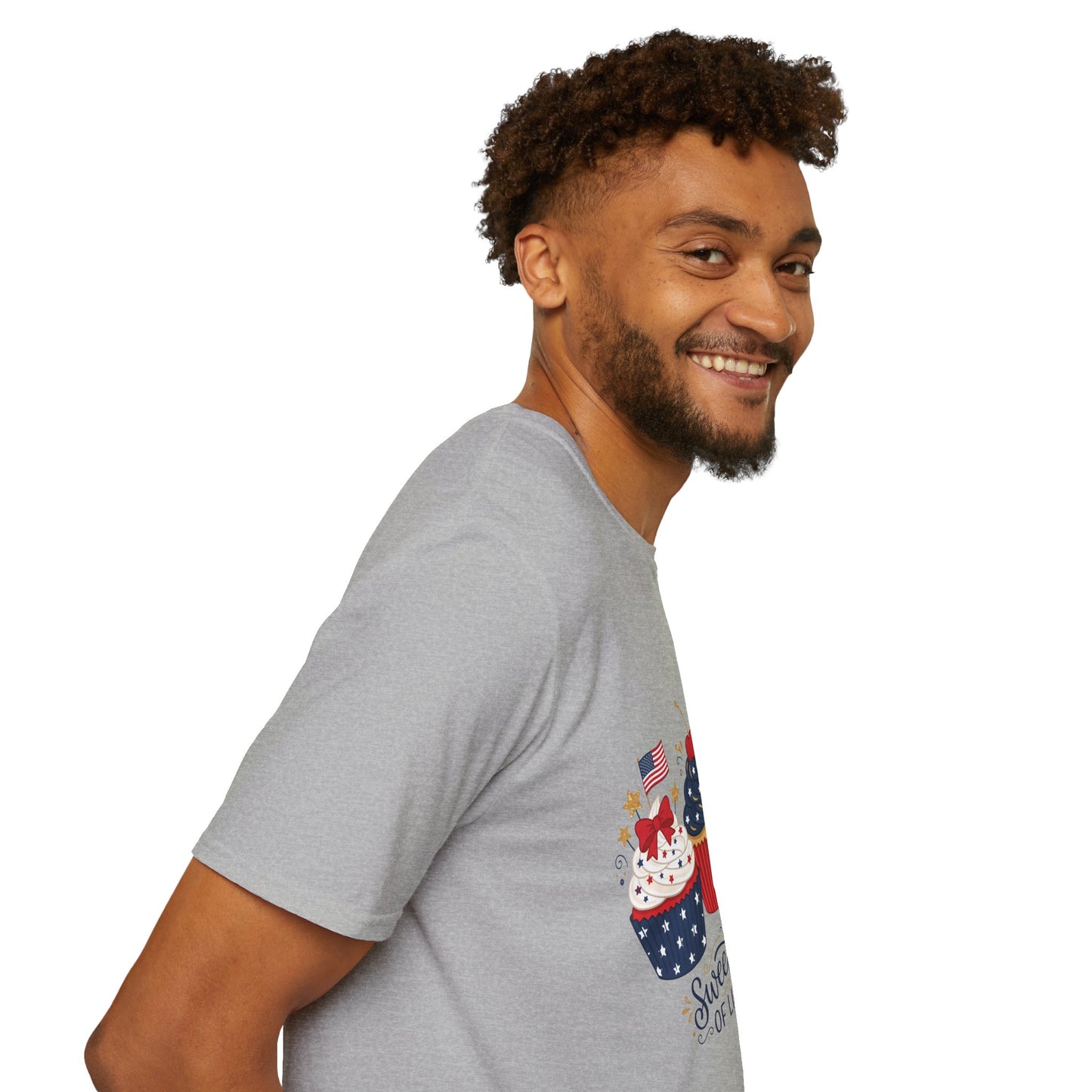 Patriotic Cupcakes T-Shirt — "Sweet Land of Liberty" 4th of July Tee