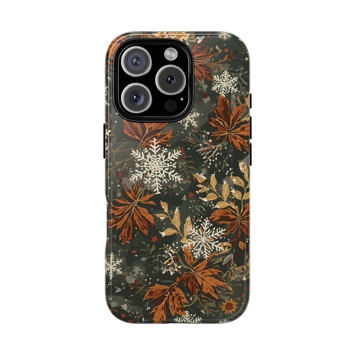 Christmas Phone Case, Autumn Floral Phone Case for Iphone 17, 16, 15, 14, 13, 12, 11 & Samsung