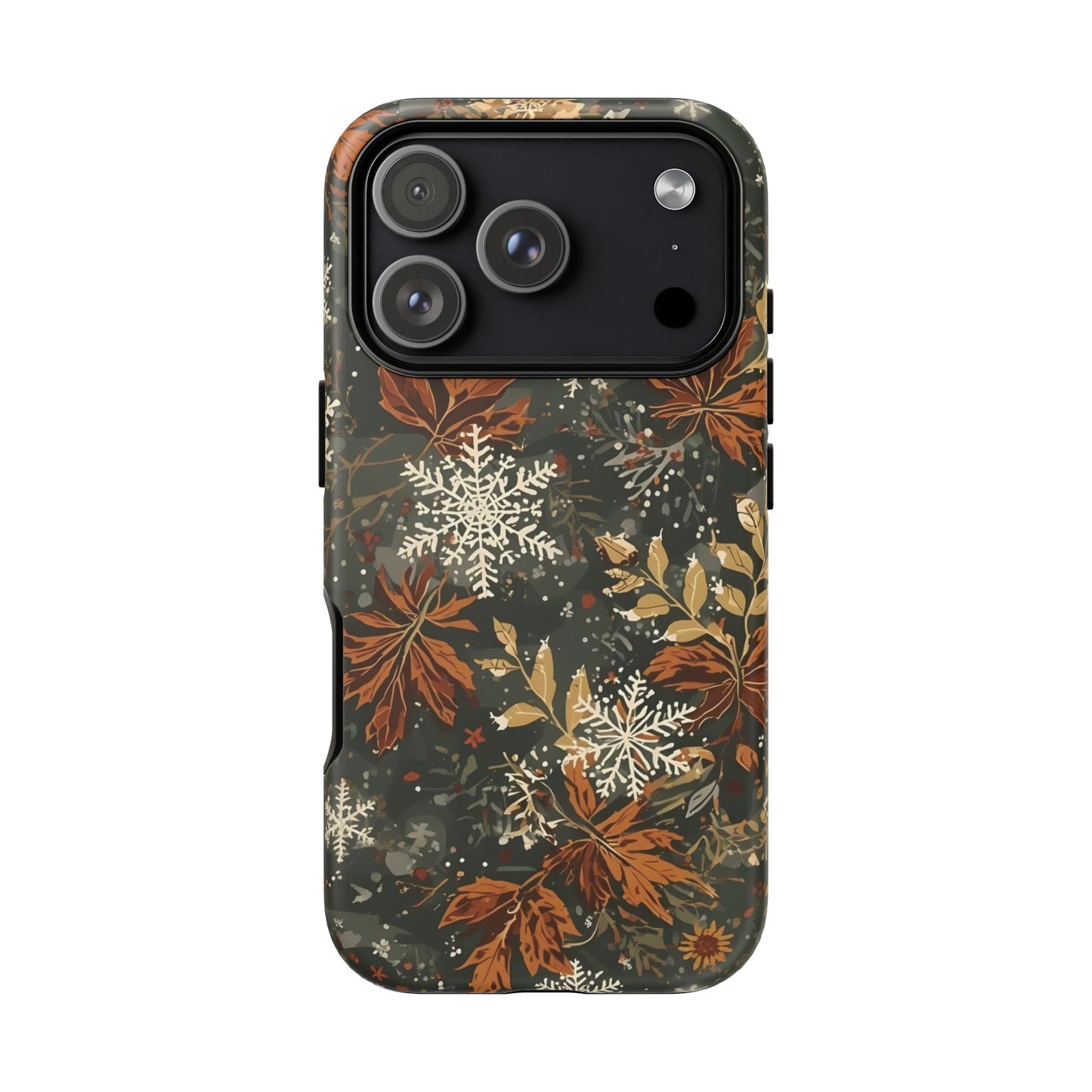 Christmas Phone Case, Autumn Floral Phone Case for Iphone 17, 16, 15, 14, 13, 12, 11 & Samsung
