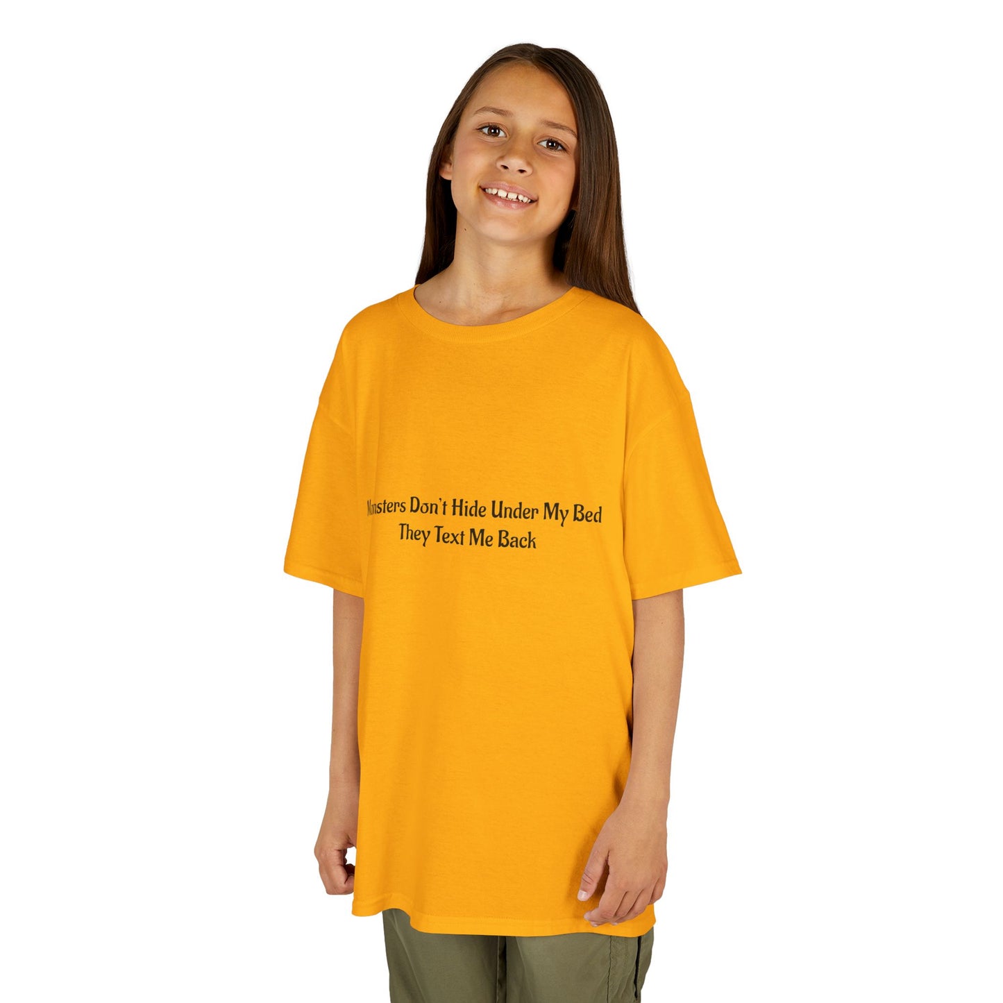 Funny Kids Monster Tee, Kids Heavy Cotton Shirt, Halloween T-Shirt