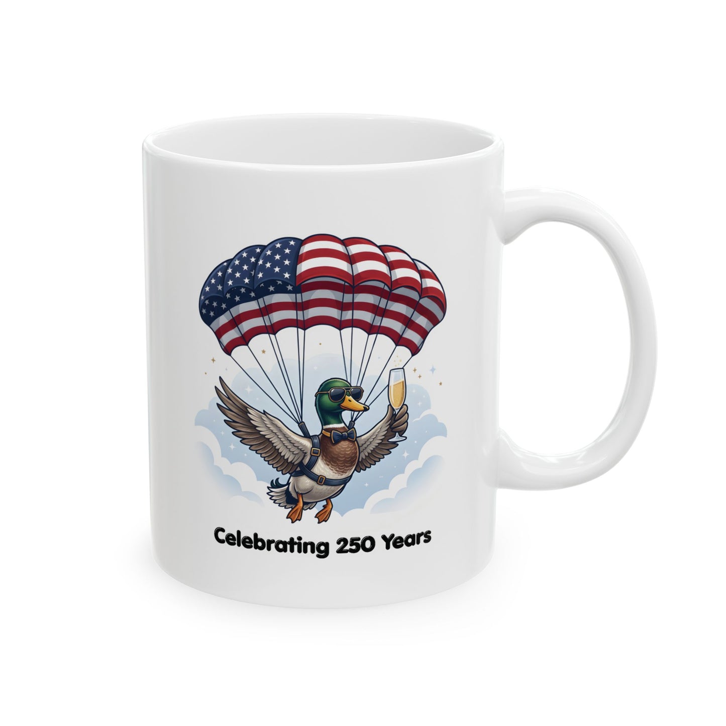 Patriotic Duck Ceramic Mug