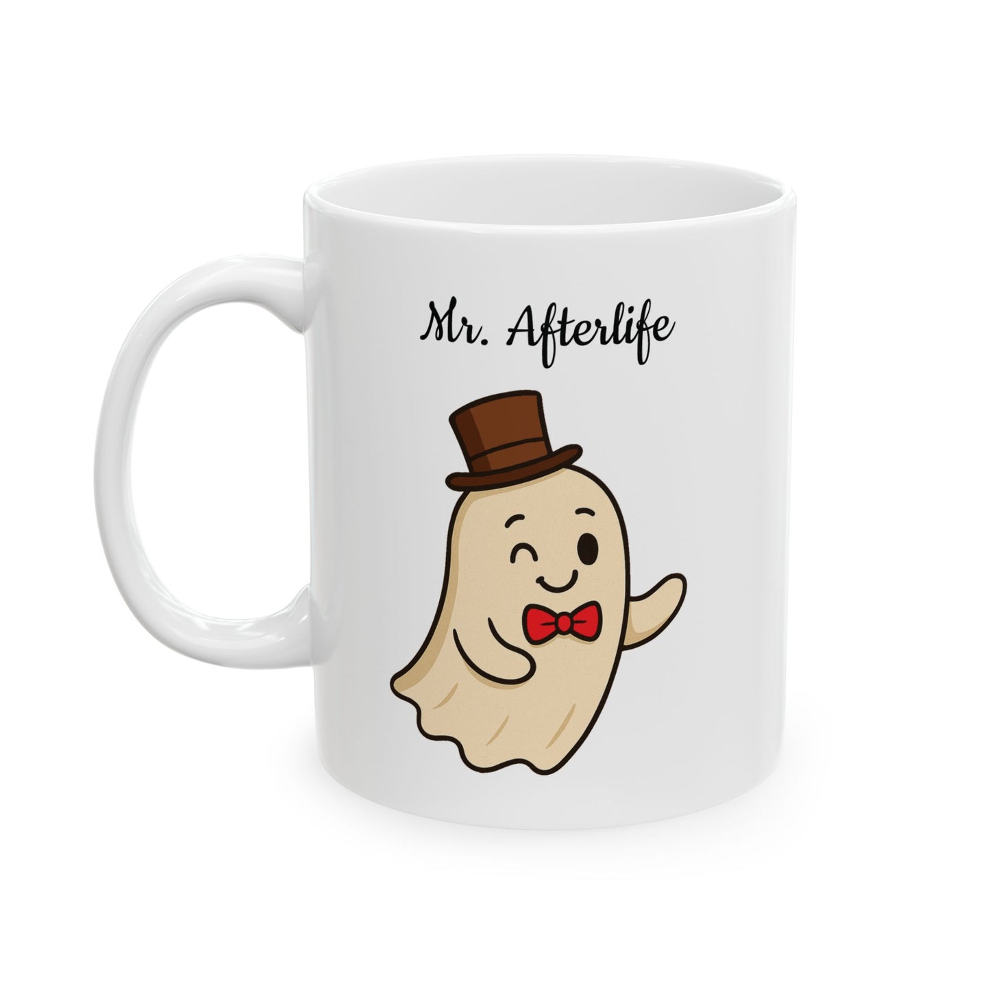 Halloween Ceramic Mug, Mr. Afterlife - Halloween Themed Coffee Cup, Wedding Gift