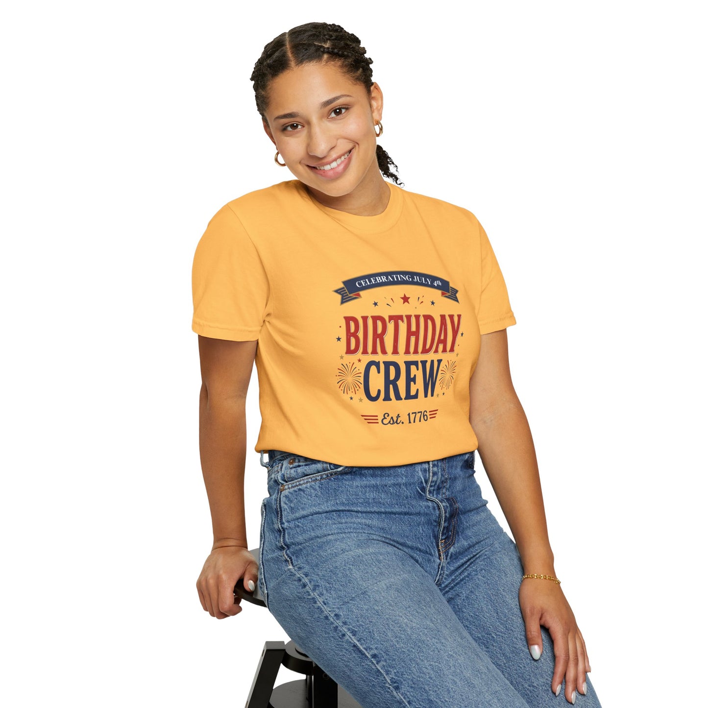 Birthday Crew T-Shirt — Patriotic Celebration Tee, 4th of July Shirt, Independence Day Gift