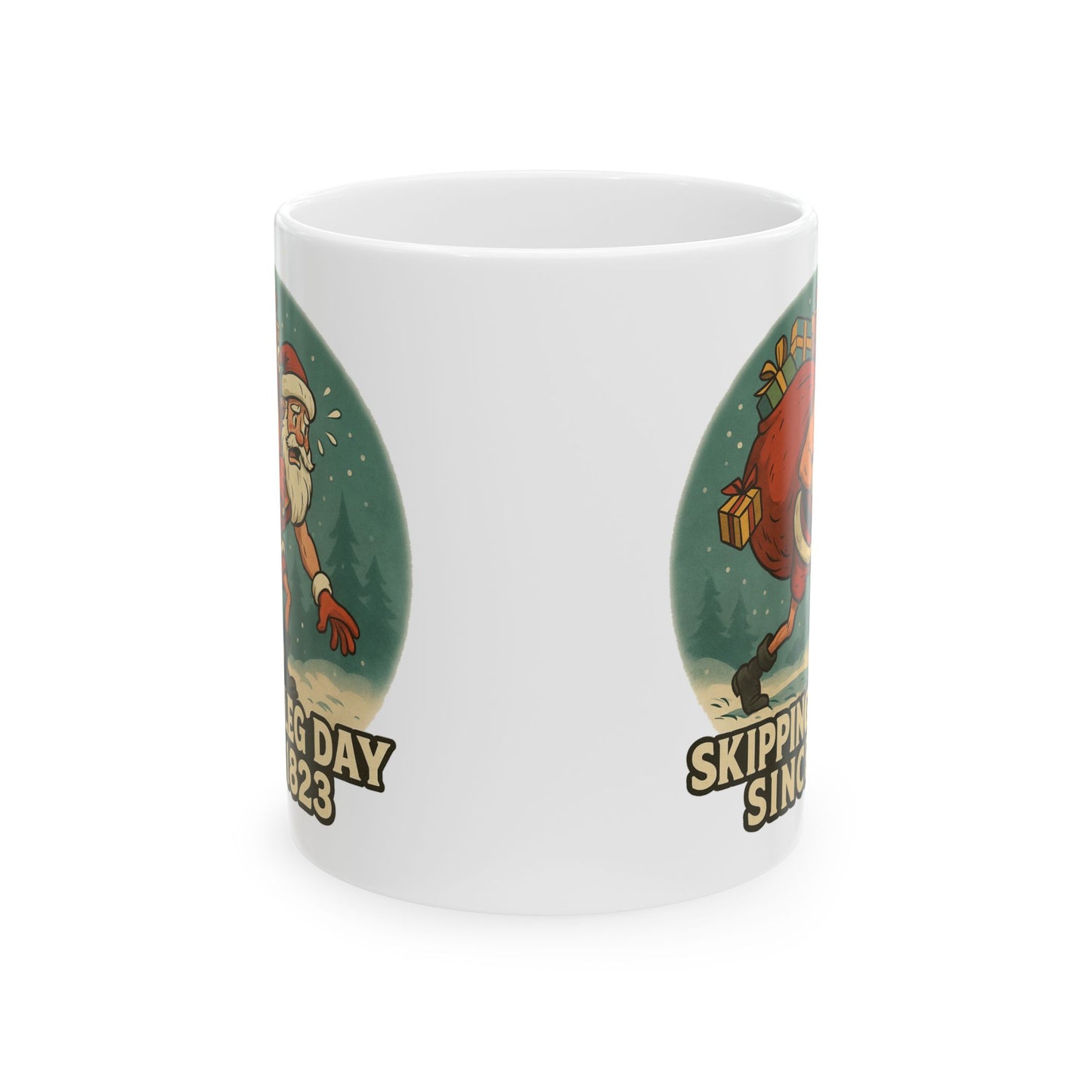 Festive Ceramic Mug for Holiday Cheer, Perfect for Christmas Gifts, Coffee Lovers, Fun Holiday Decor