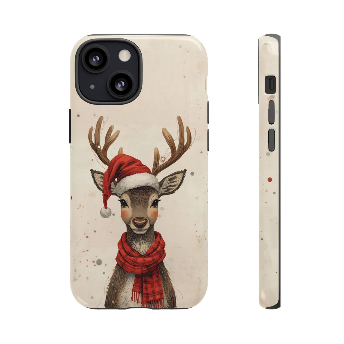 Christmas Reindeer Phone Case, Dual Layer Phone Case for Iphone