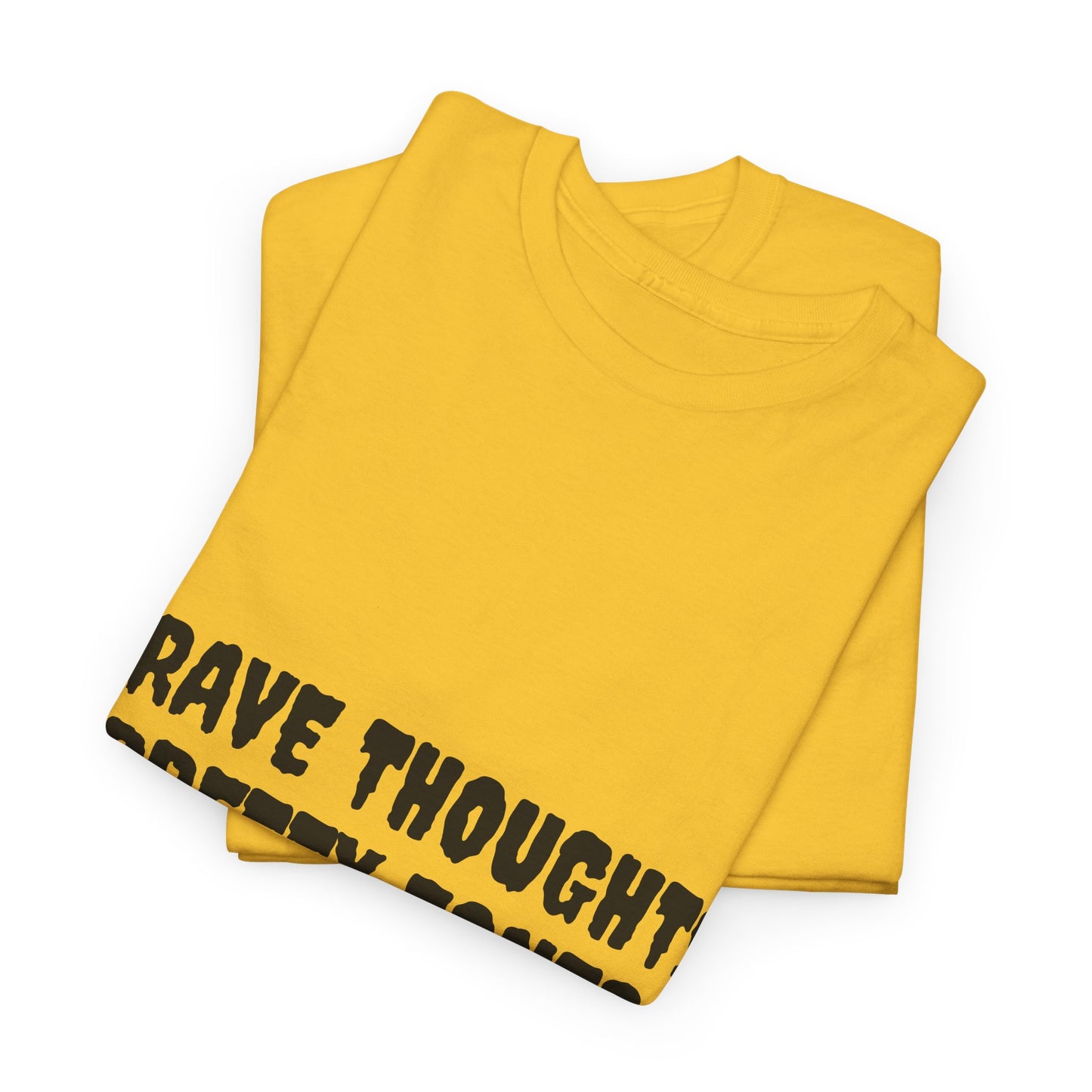 Grave Thoughts Pretty Fonts Tee | Unisex Heavy Cotton T-Shirt for Spooky Season