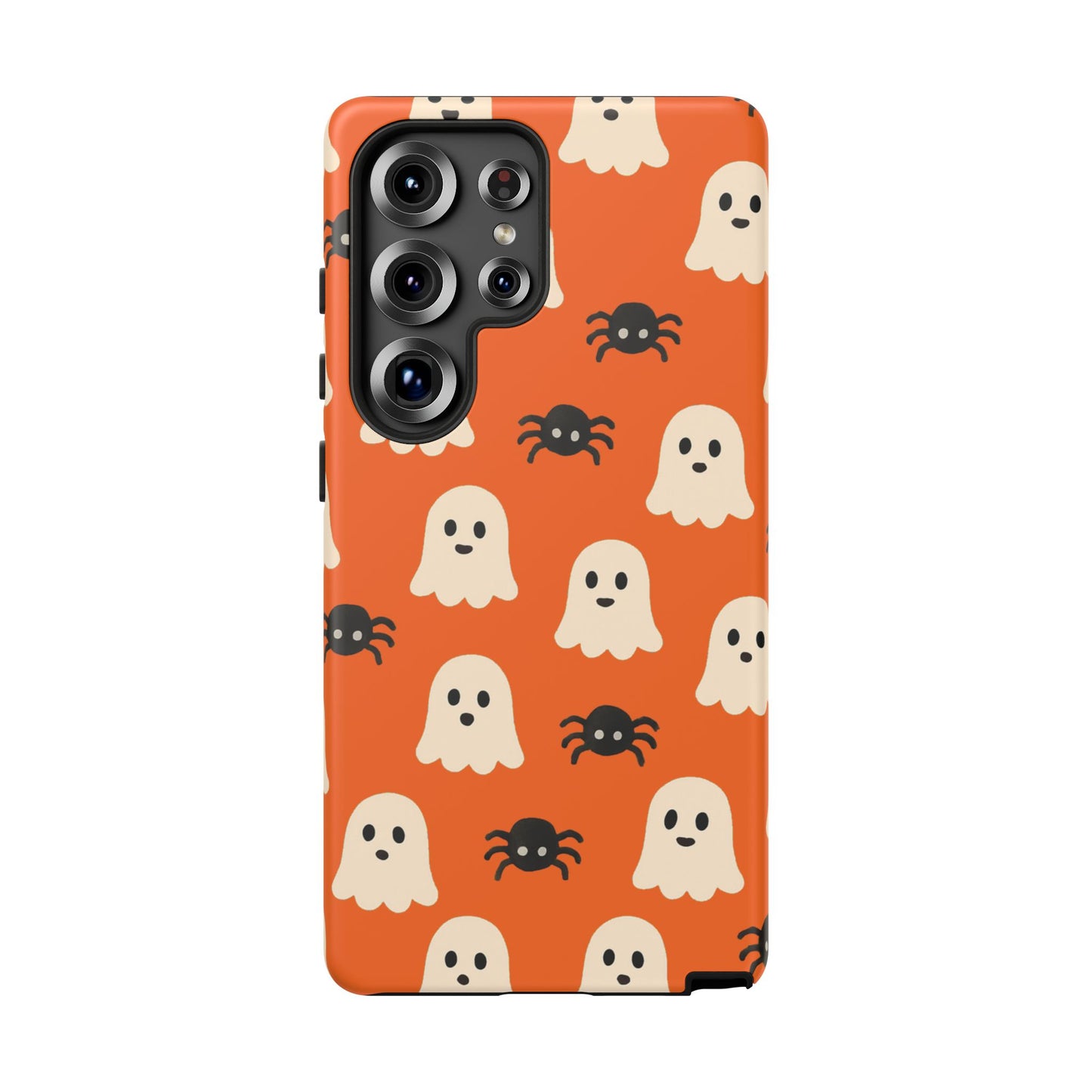 Cute Halloween Phone Case with Ghosts and Spiders, Spooky Gift, Fall Accessory, Unique Halloween Decor, Mobile Protection