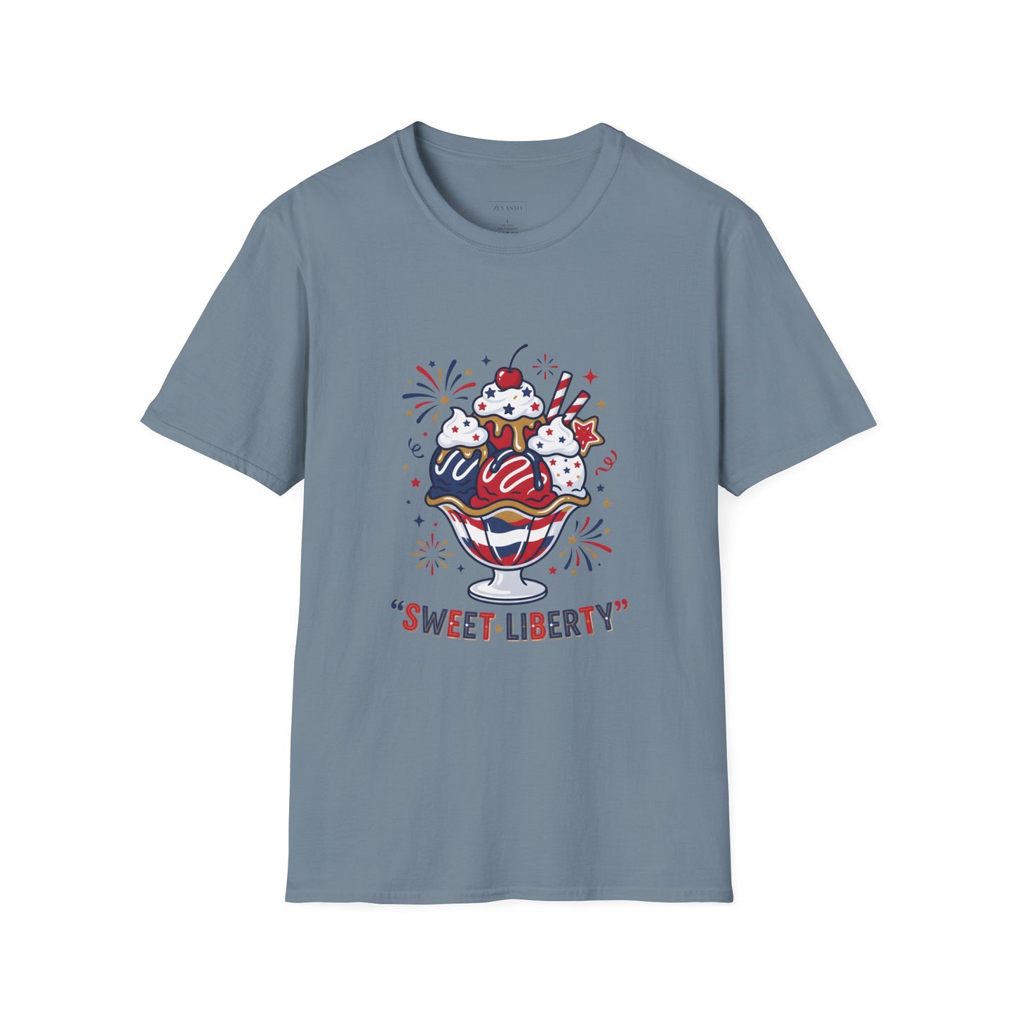 Sweet Liberty Ice Cream T-Shirt — Patriotic 4th of July Sundae Tee