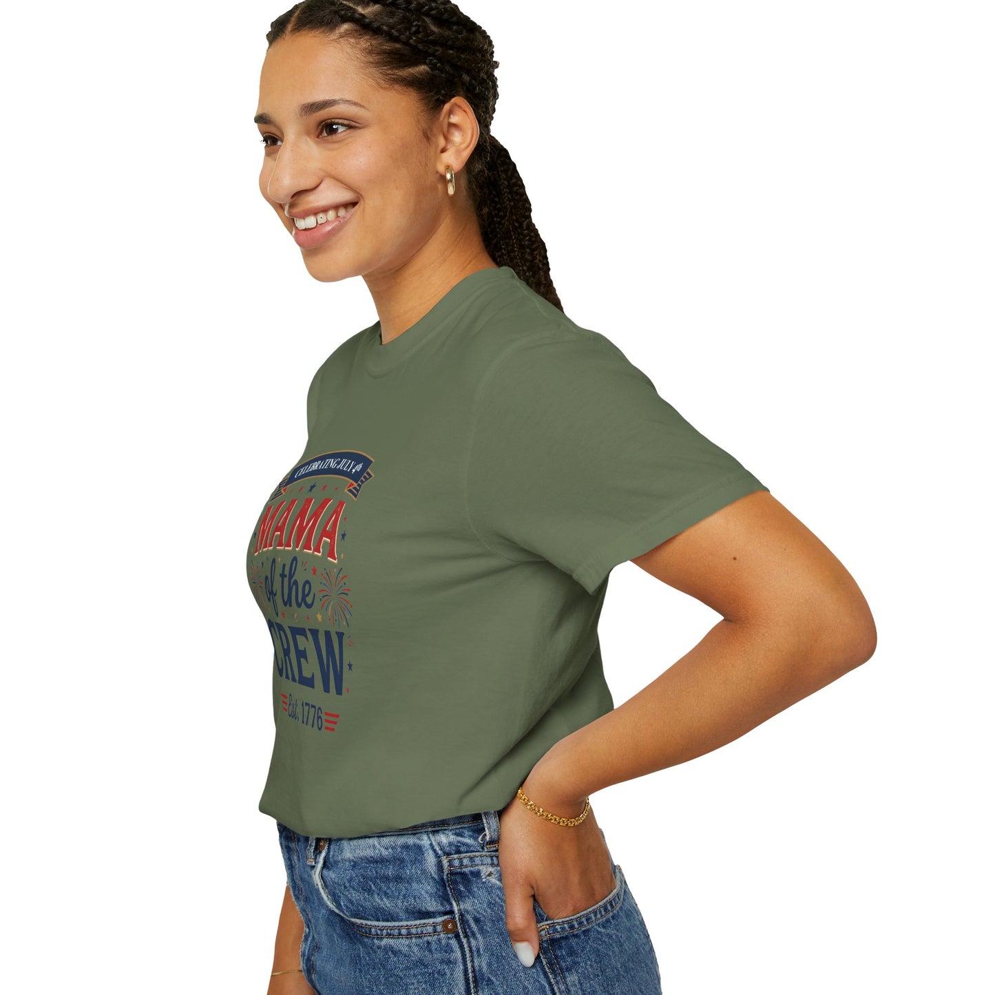 Mama of the Crew T-Shirt — Patriotic 4th of July Tee, Independence Day Shirt