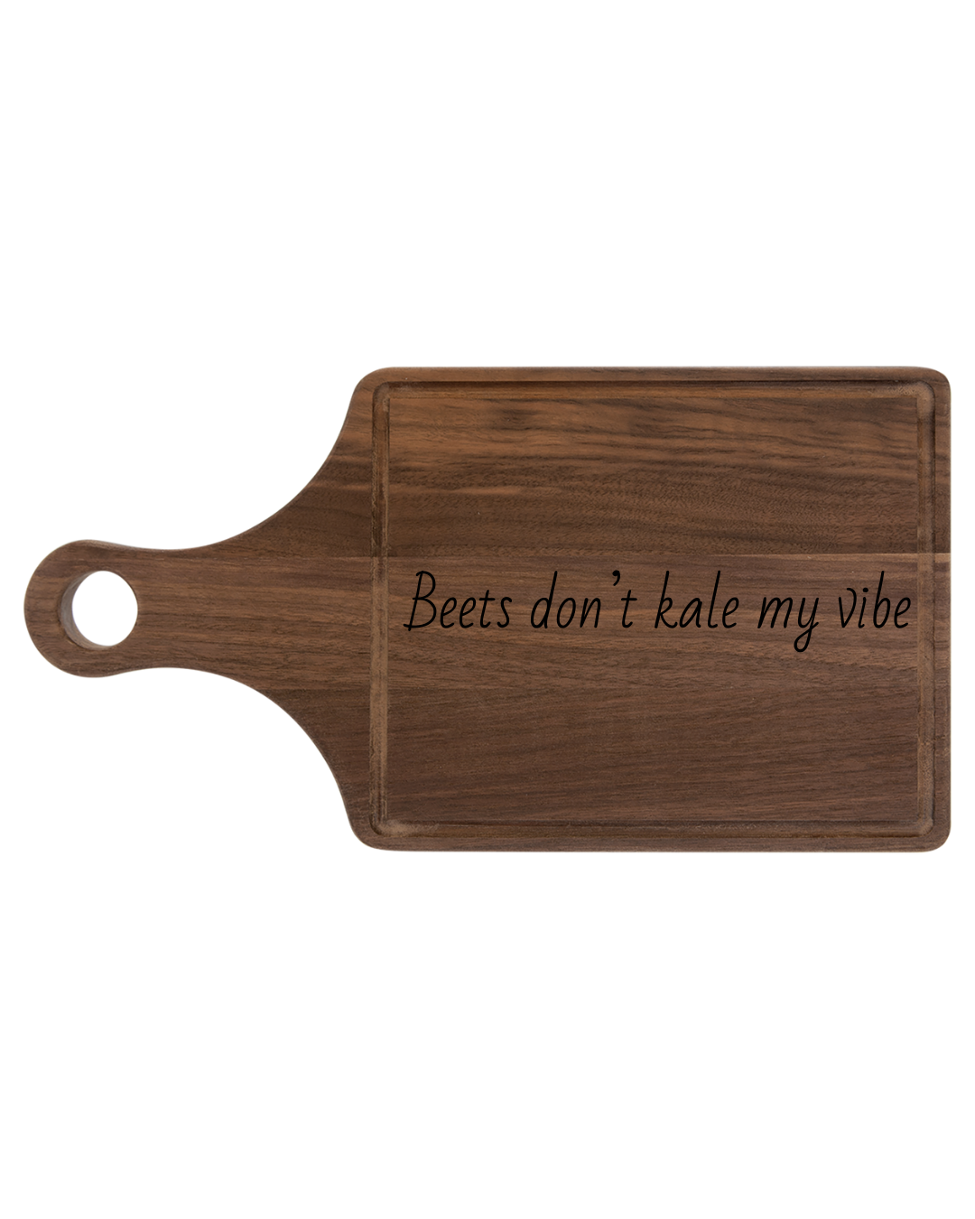 Personalized Engraved Cutting Board - Beets Don't Kale My Vibe, Kitchen Decor