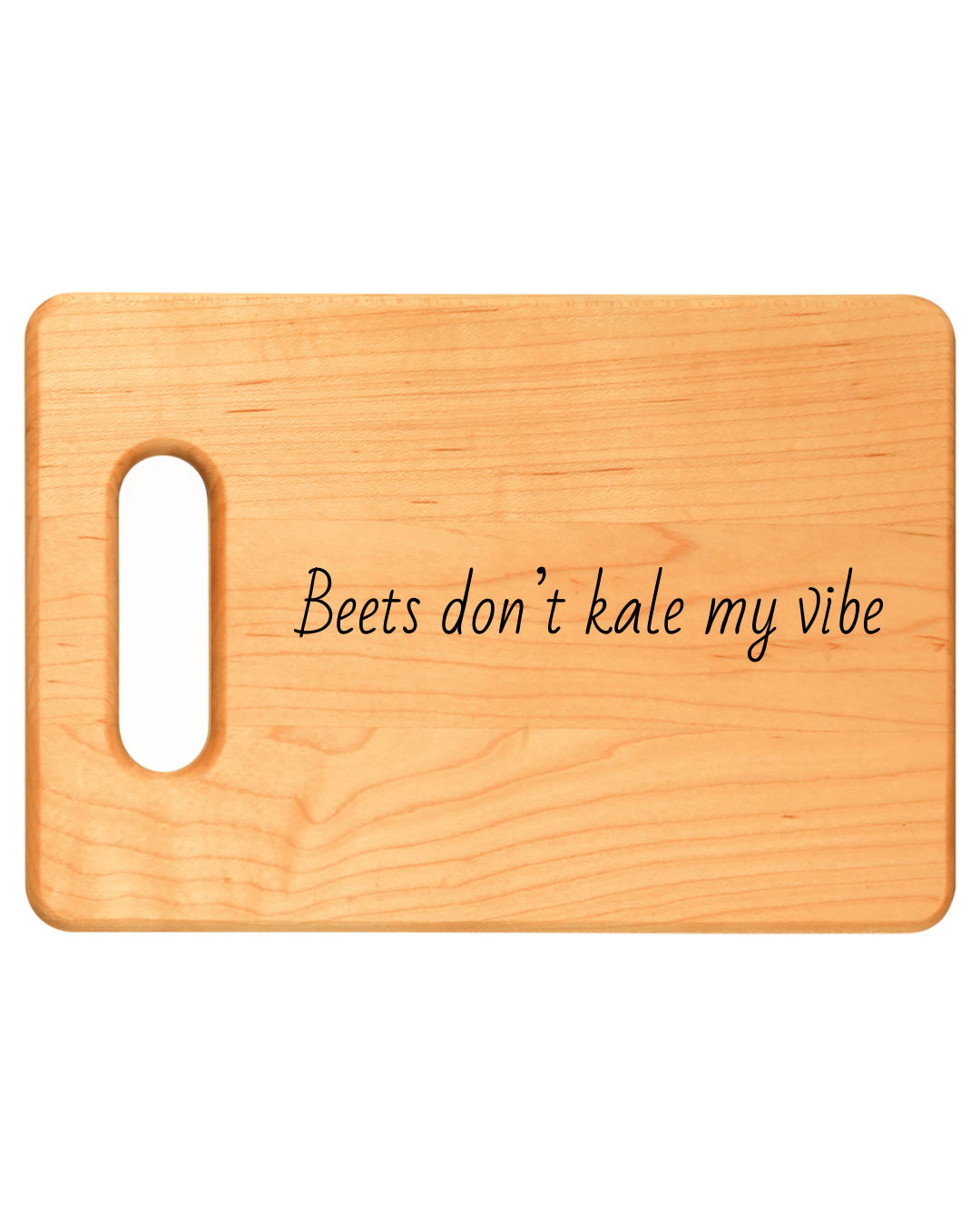 Personalized Engraved Cutting Board - Beets Don't Kale My Vibe, Kitchen Decor
