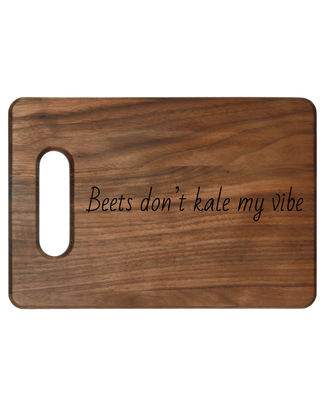 Personalized Engraved Cutting Board - Beets Don't Kale My Vibe, Kitchen Decor