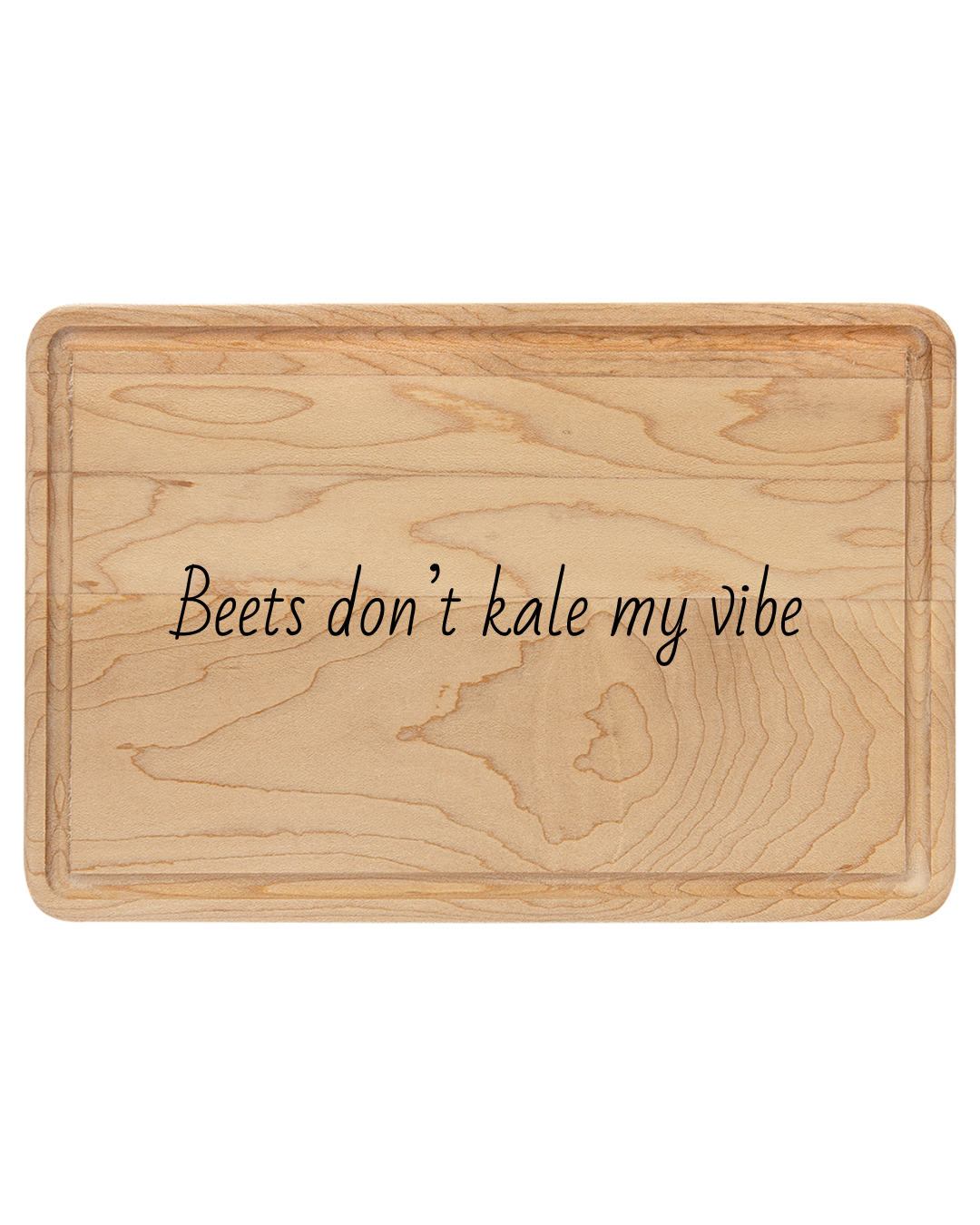 Personalized Engraved Cutting Board - Beets Don't Kale My Vibe, Kitchen Decor