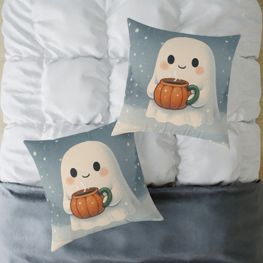 Cozy Halloween Ghost Pillow, Cute Pillow, Home Decor, Fall Decor, Ghost Decor, Halloween Gift, Cozy Vibes