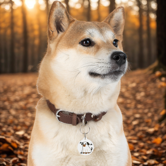 Personalized Cute Halloween Pet Tag, Funny Dog ID Tag, Gifts for Pet Lovers
