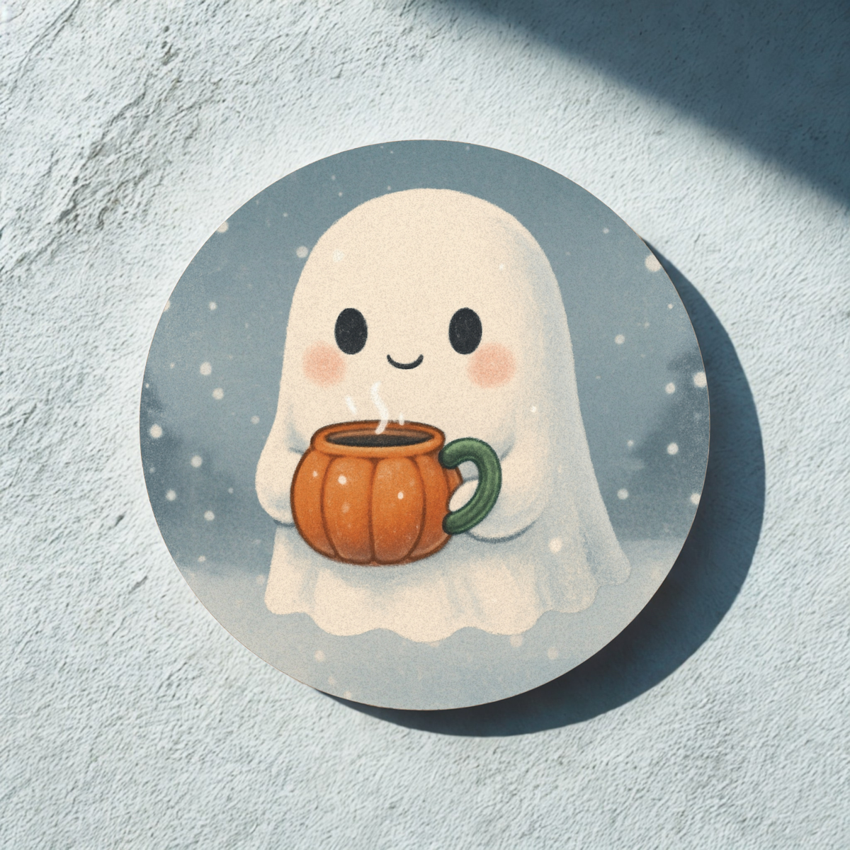 Cute Ghost Coasters, Halloween Accessories