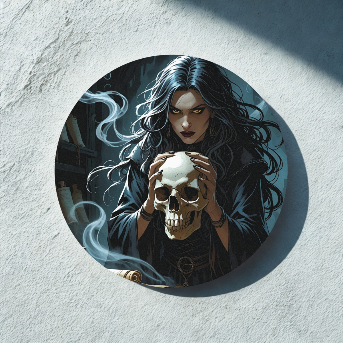 Gothic Witch Coaster, Halloween Decor