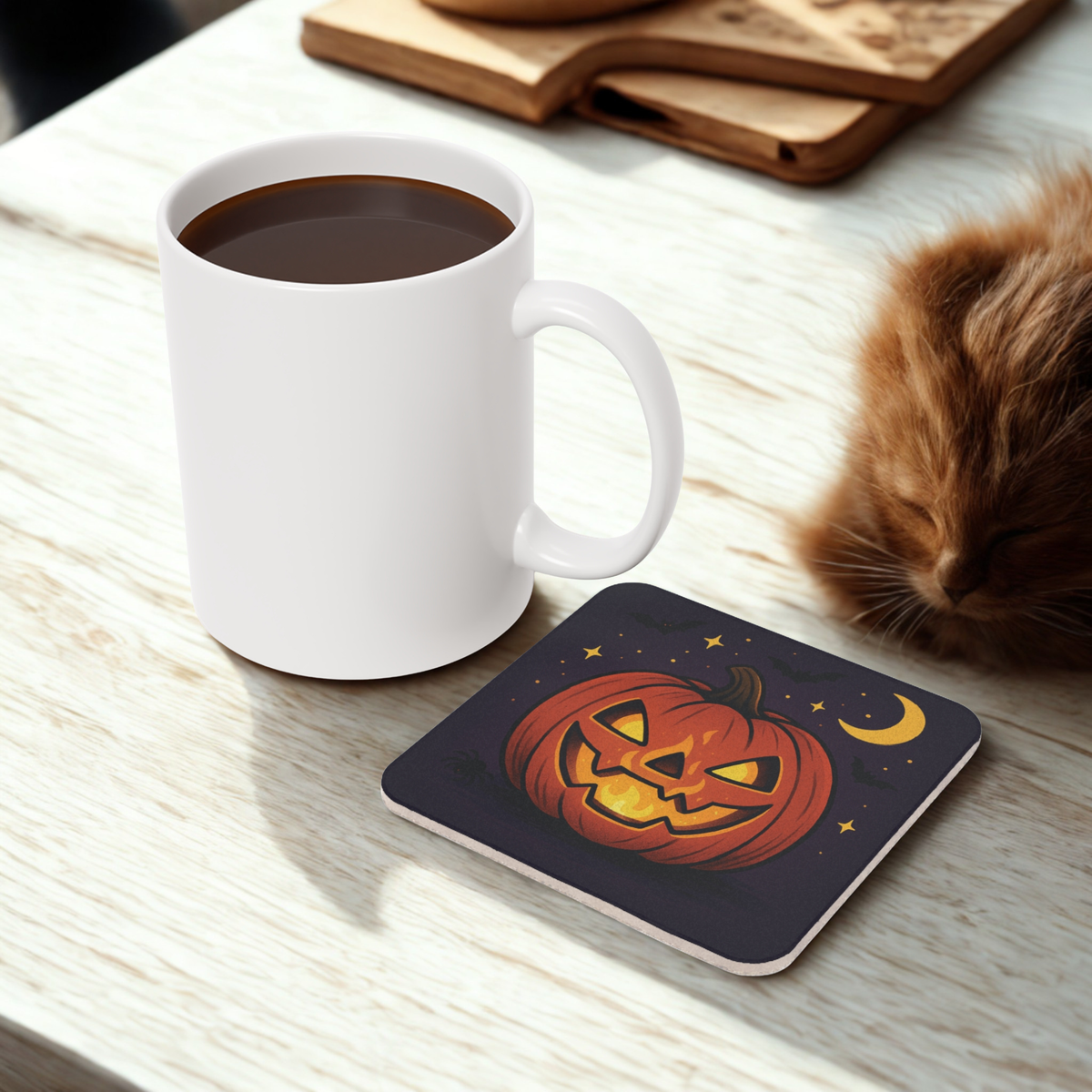 Halloween Pumpkin Coaster, Spooky Coasters