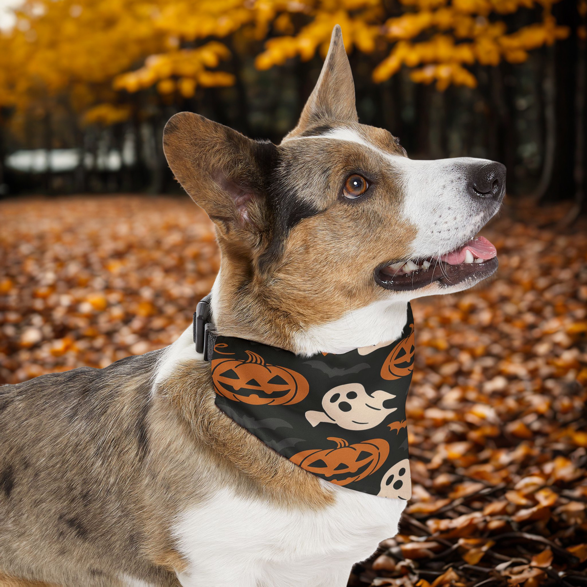 Halloween Pet Bandana Collar, Cute Dog Accessory For Spooky Season