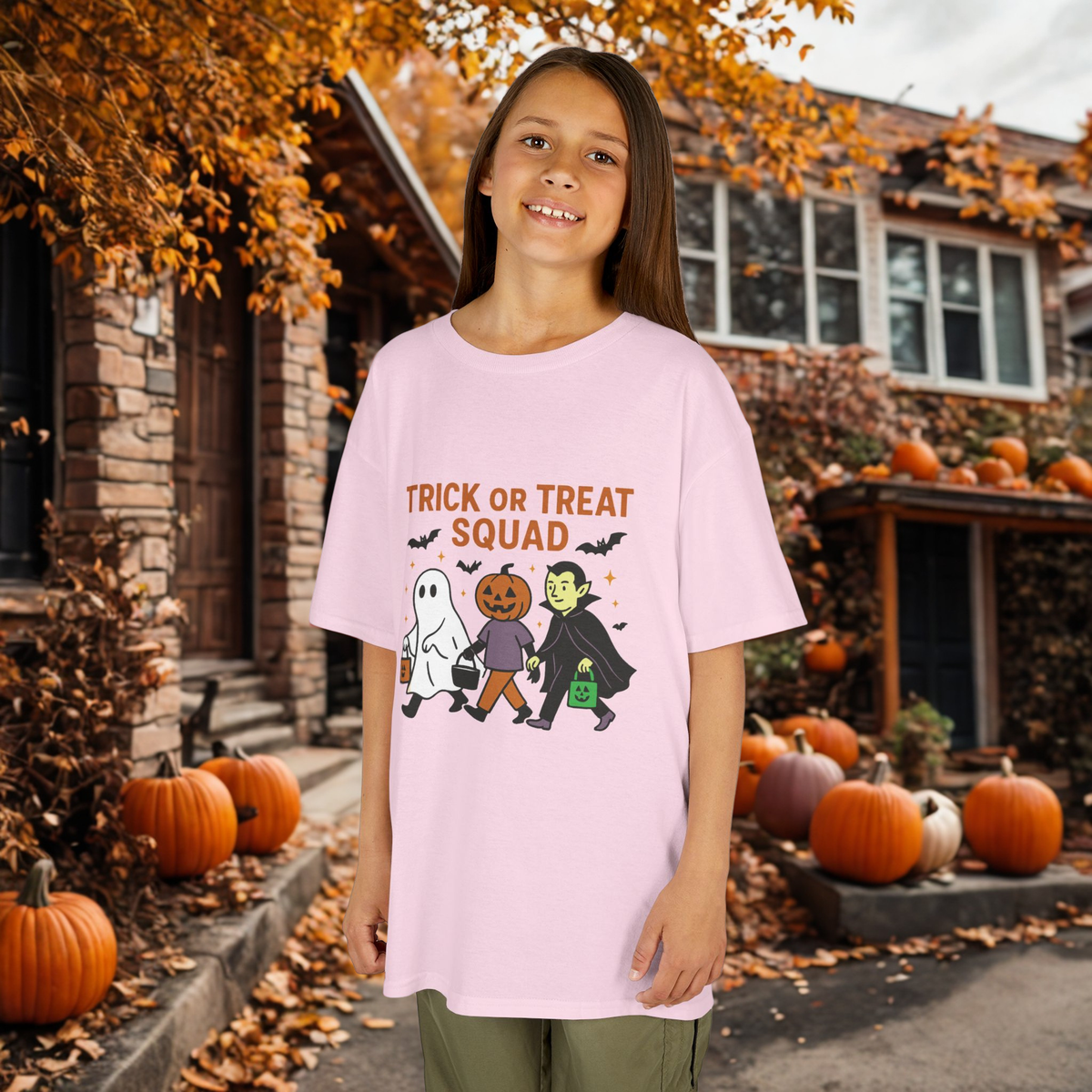 Kids Halloween Tee | Trick or Treat Squad Shirt, Halloween Shirt