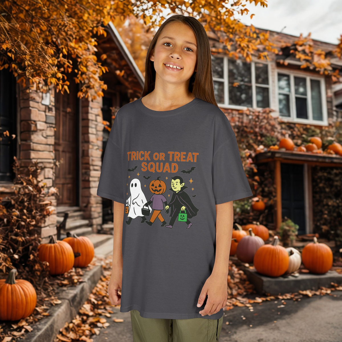 Kids Halloween Tee | Trick or Treat Squad Shirt, Halloween Shirt