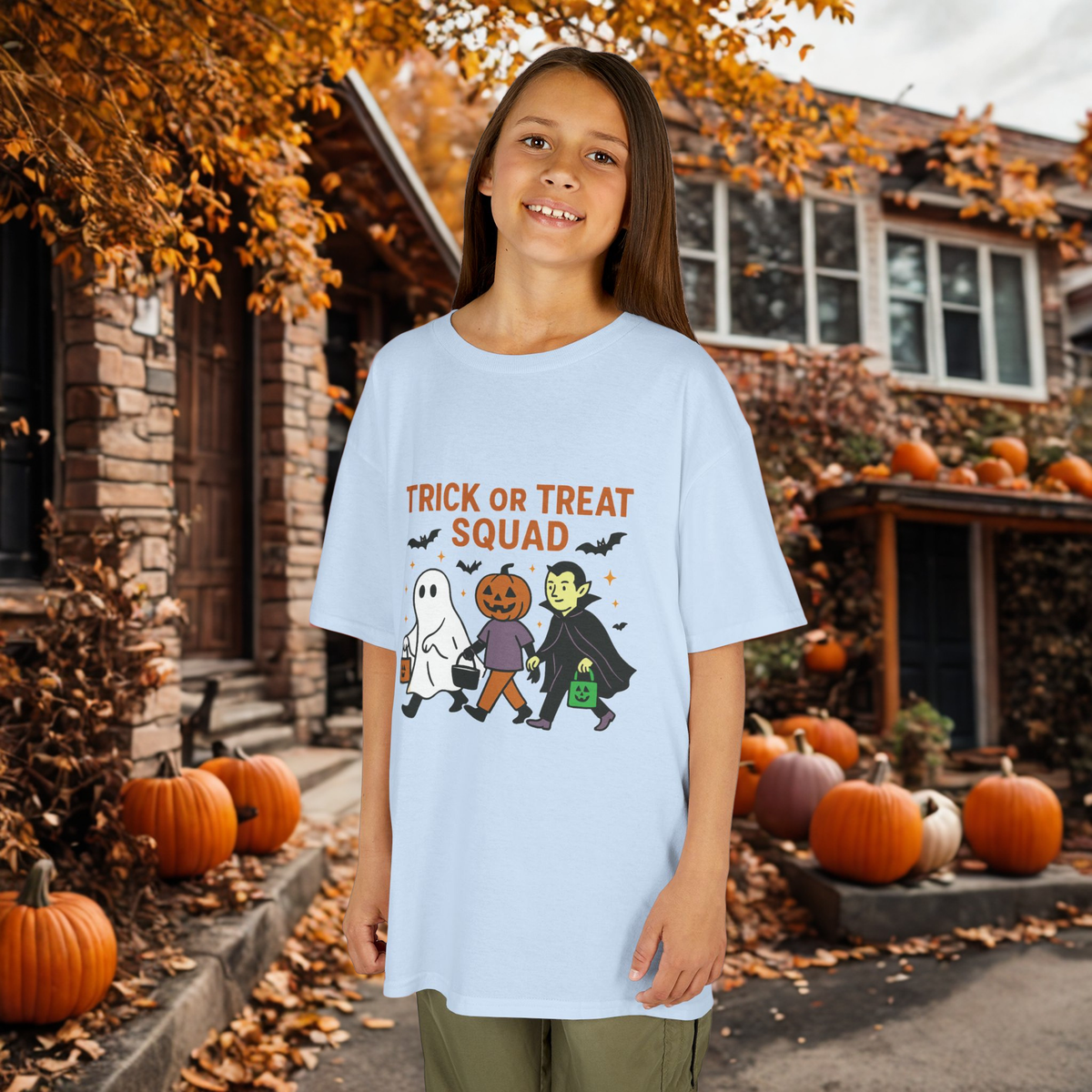 Kids Halloween Tee | Trick or Treat Squad Shirt, Halloween Shirt