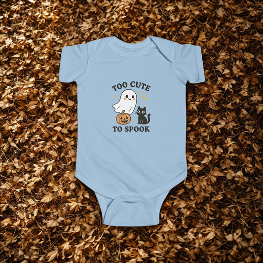 Halloween Infant Bodysuit - Too Cute to Spook, Baby Costume