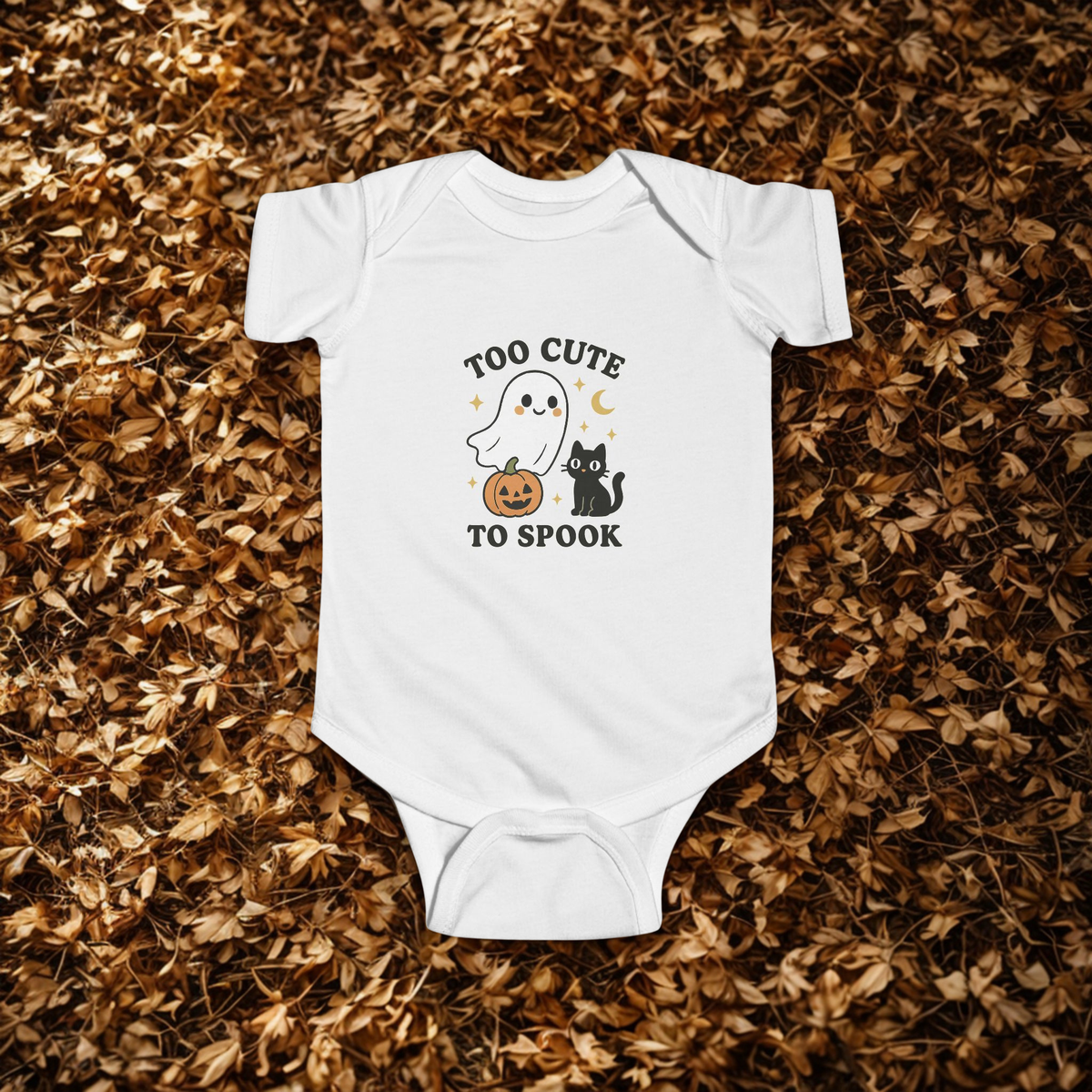 Halloween Infant Bodysuit - Too Cute to Spook, Baby Costume