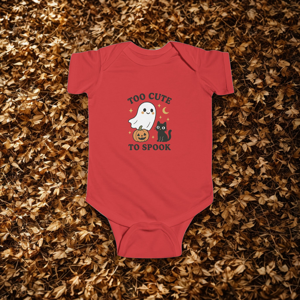 Halloween Infant Bodysuit - Too Cute to Spook, Baby Costume