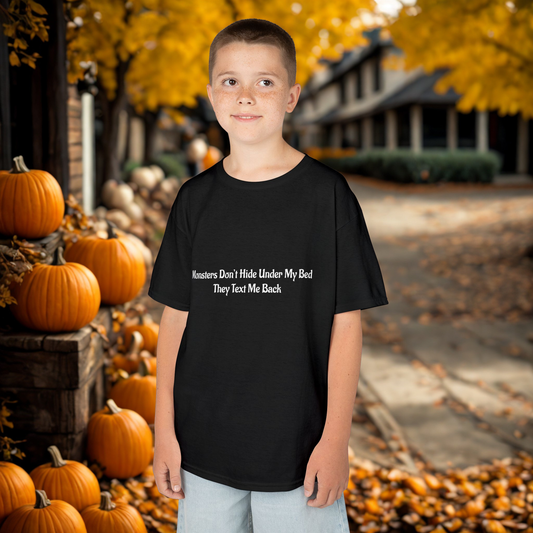 Funny Kids Monster Tee, Kids Heavy Cotton Shirt, Halloween T-Shirt