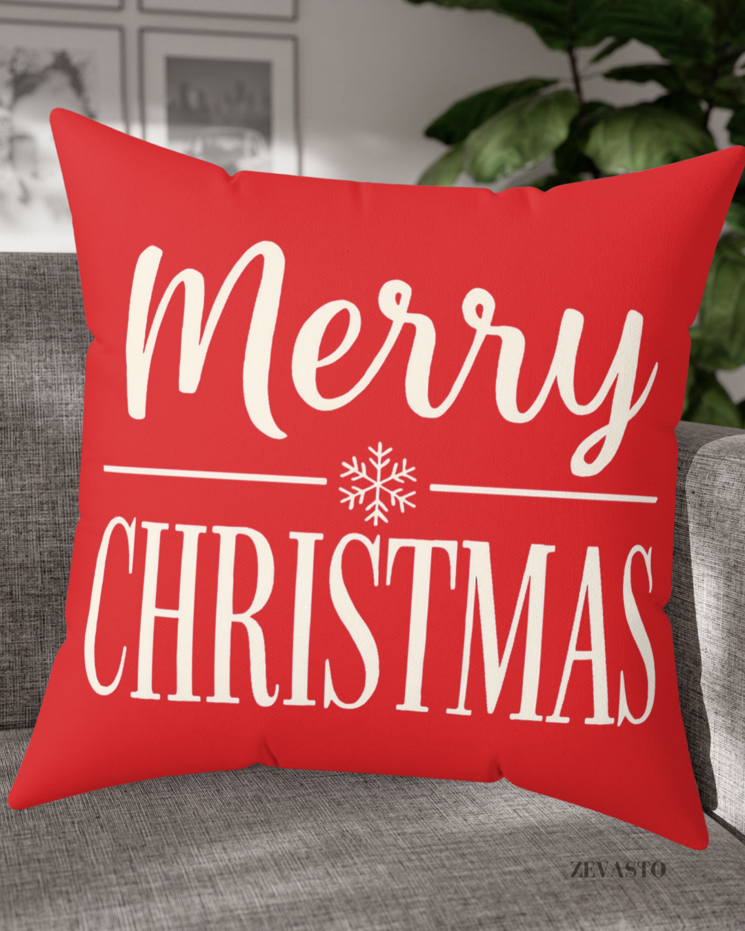Merry Christmas Throw Pillow, Christmas Decoration Gift