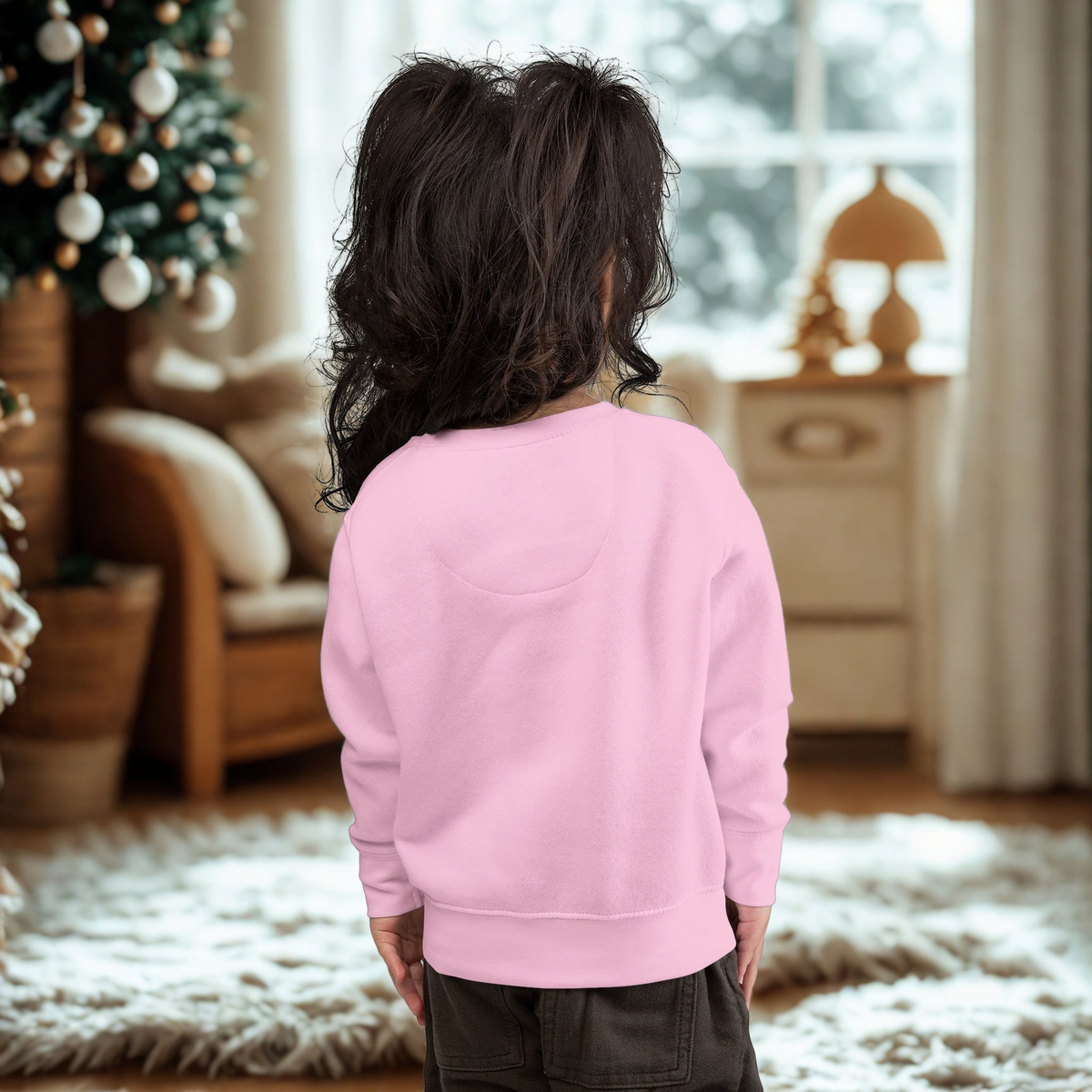 Toddler Sweatshirt — "A Little Pumpkin, A Lot of Christmas" Holiday Crewneck