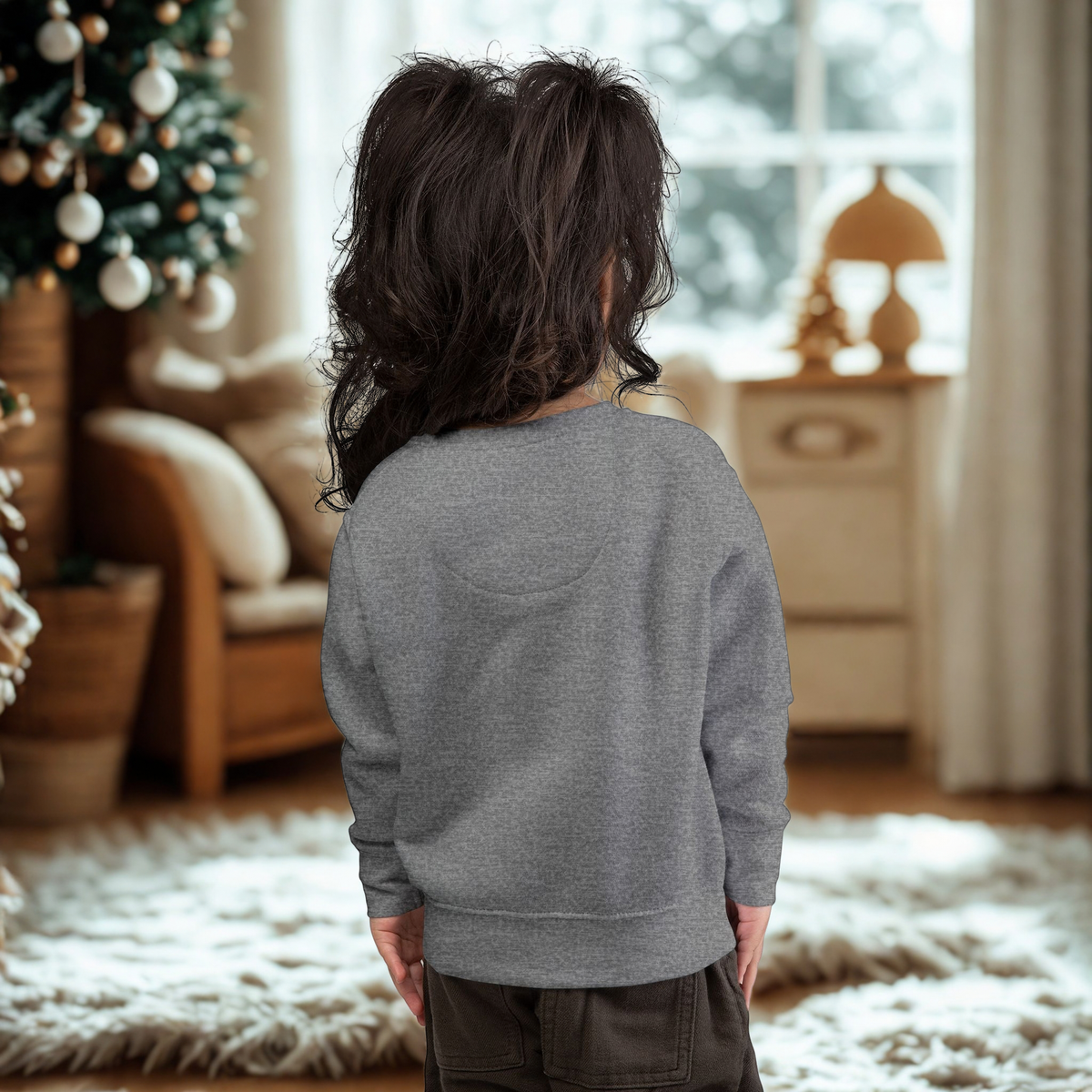 Toddler Sweatshirt — "A Little Pumpkin, A Lot of Christmas" Holiday Crewneck