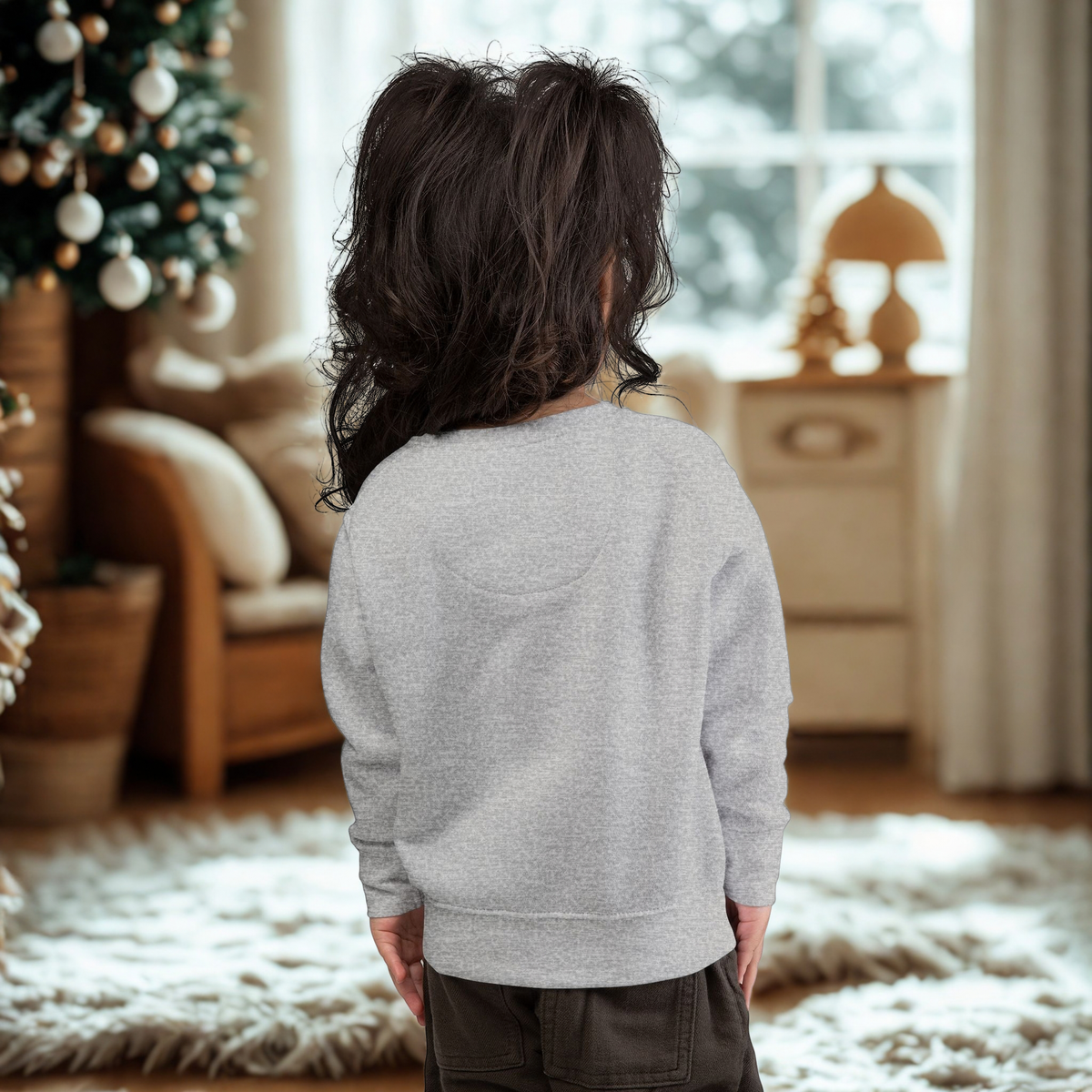 Toddler Sweatshirt — "A Little Pumpkin, A Lot of Christmas" Holiday Crewneck