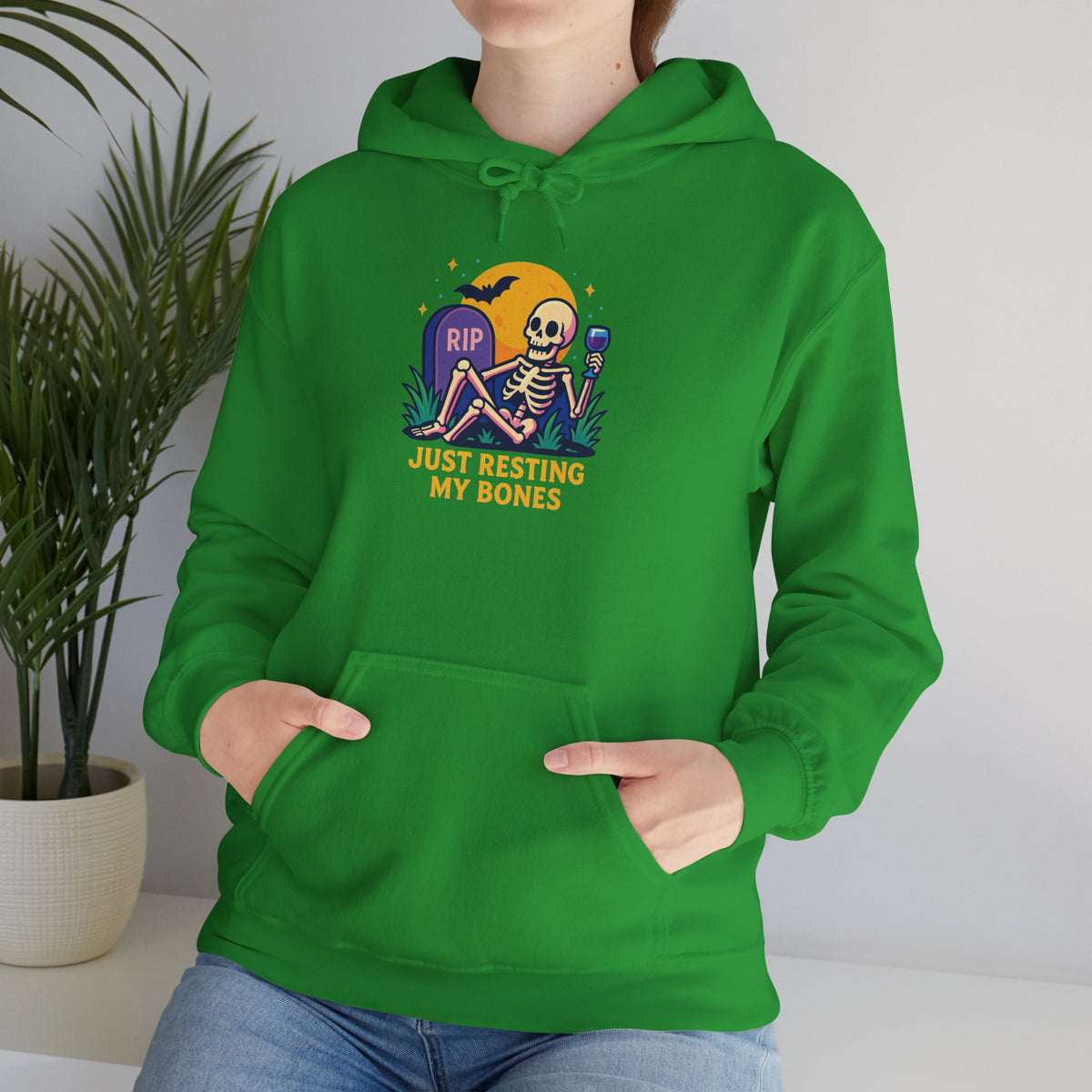 Halloween Skeleton Hoodie, Cozy Unisex Sweatshirt