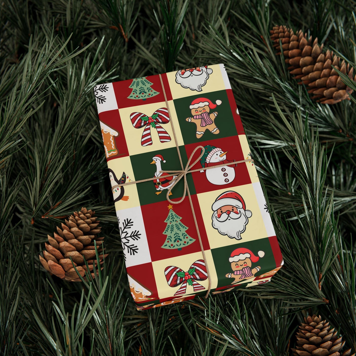 Christmas Character Wrapping Paper Roll - Festive Gift Wrap