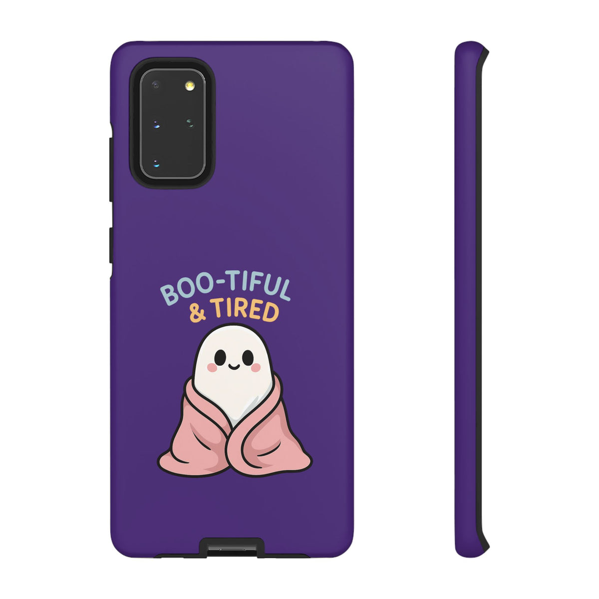Boo-Tiful & Tired Phone Case, Halloween-Themed Design