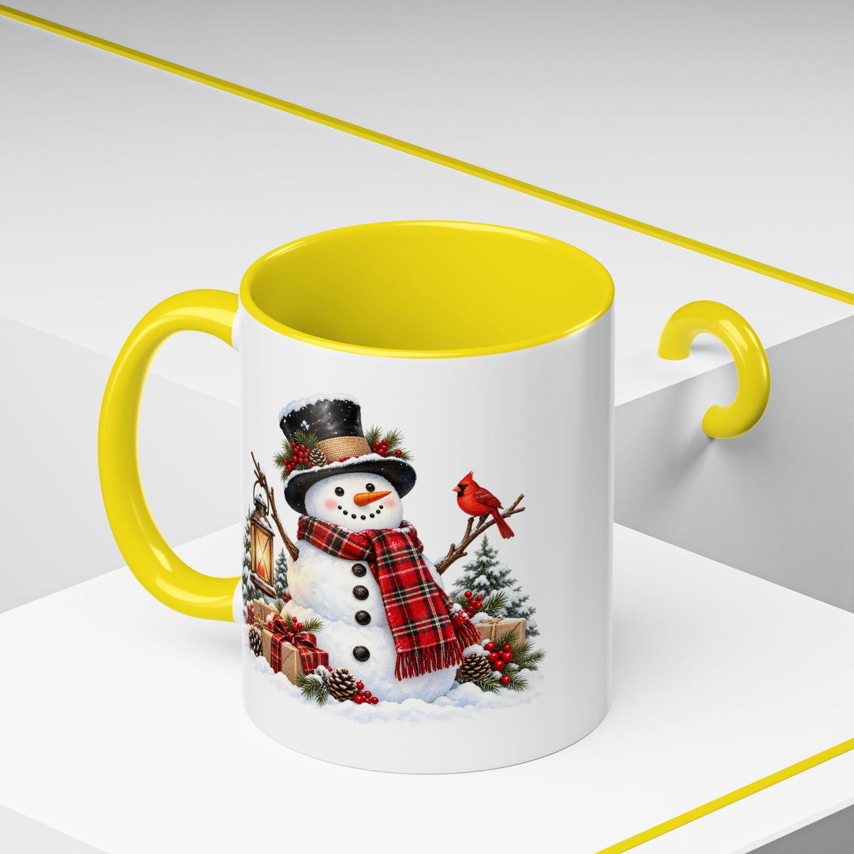 Snowman Christmas Coffee Mug – Festive Holiday Accent Mug (11 oz)