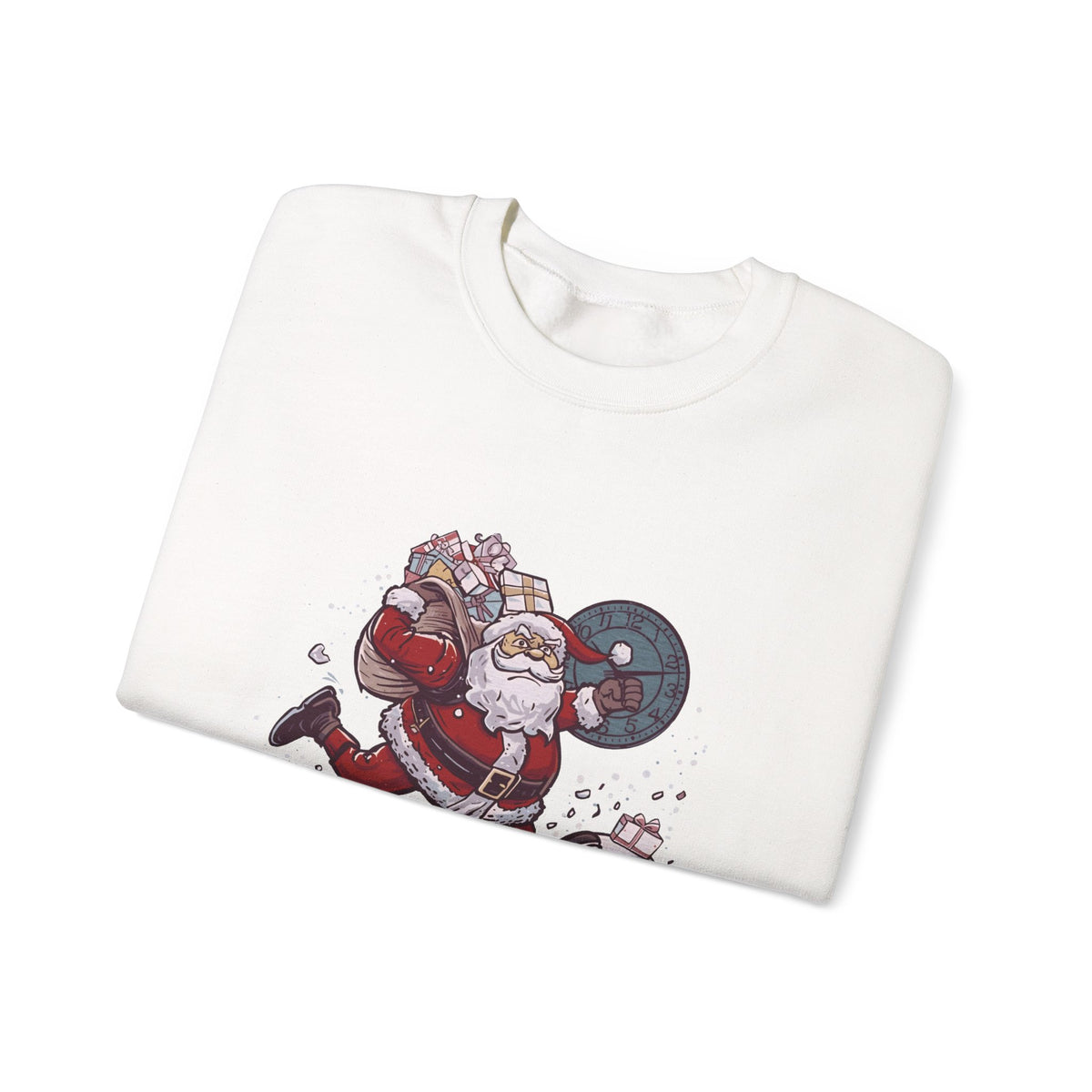 Santa Cardio Sweatshirt - Holiday Funny Gift, Christmas Apparel, Unisex Crewneck, Santa Workout