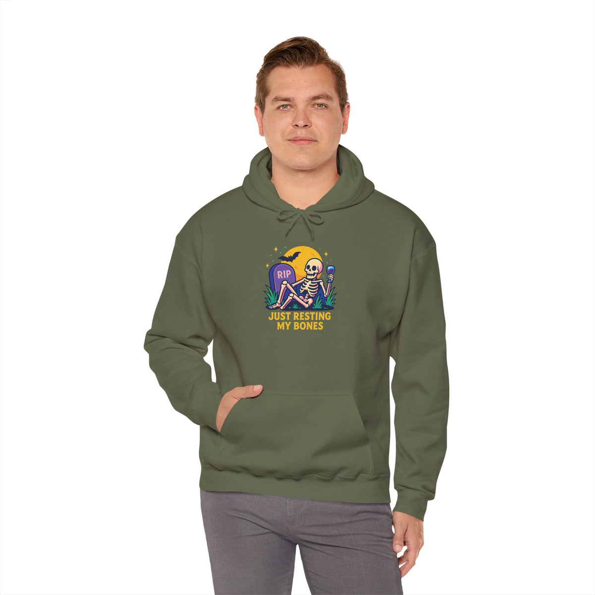 Halloween Skeleton Hoodie, Cozy Unisex Sweatshirt